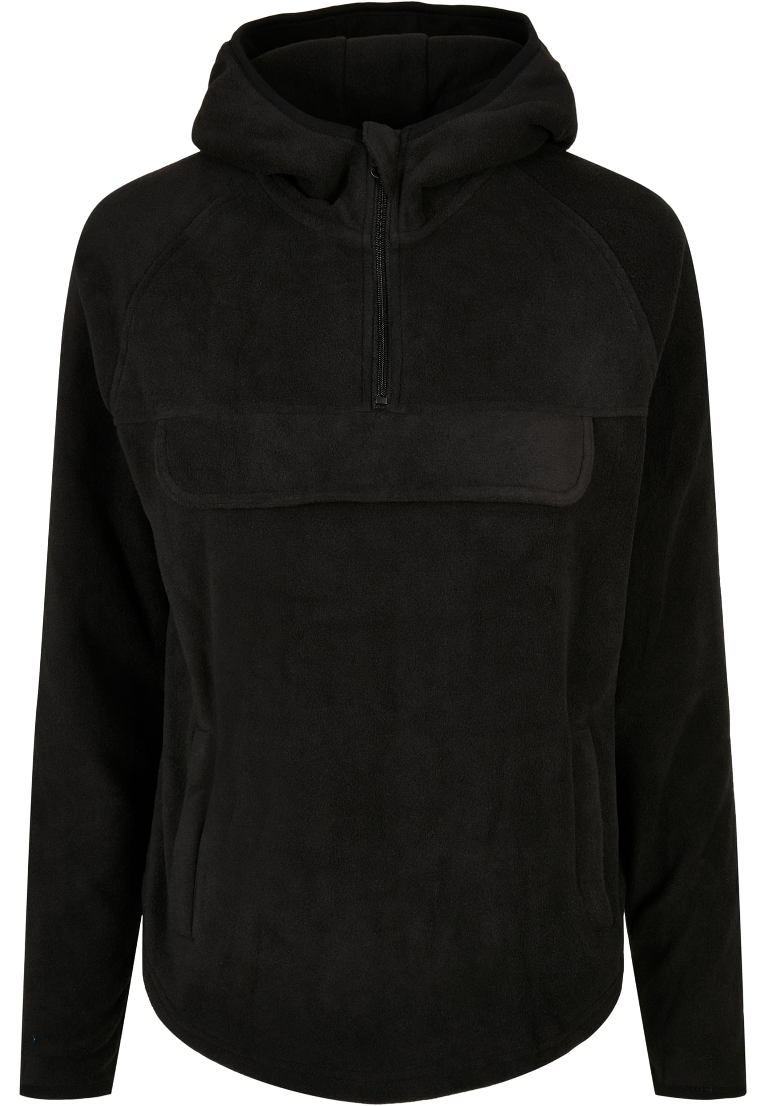 Ladies Polar Fleece Pull Over Hoody | black