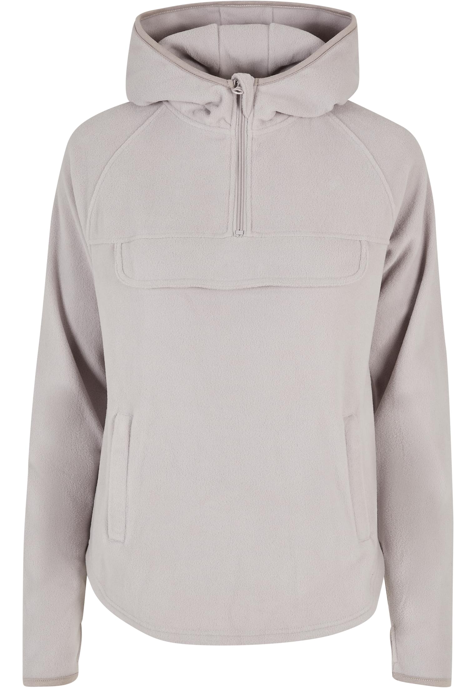 Ladies Polar Fleece Pull Over Hoody | warmgrey