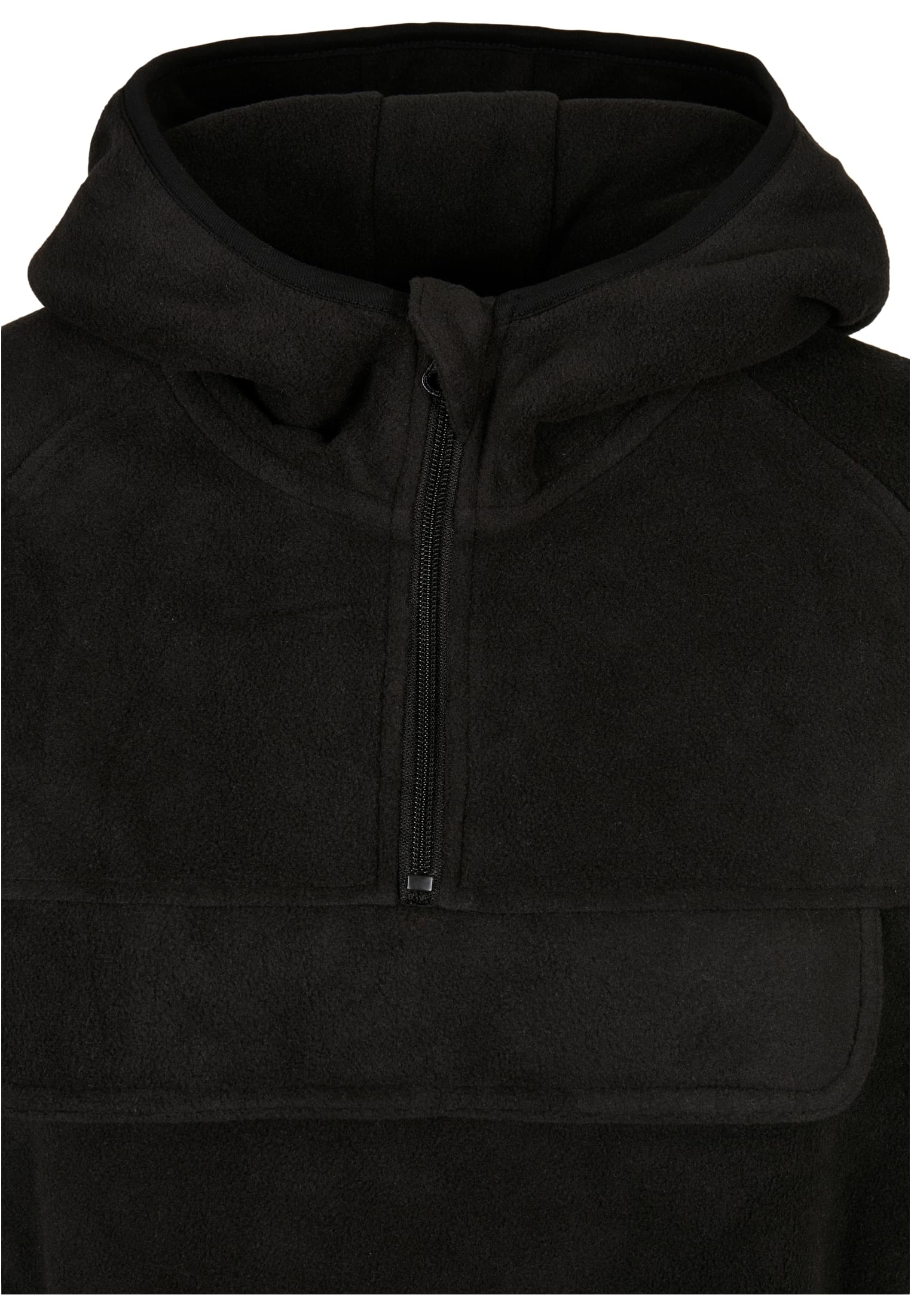 Ladies Polar Fleece Pull Over Hoody | black