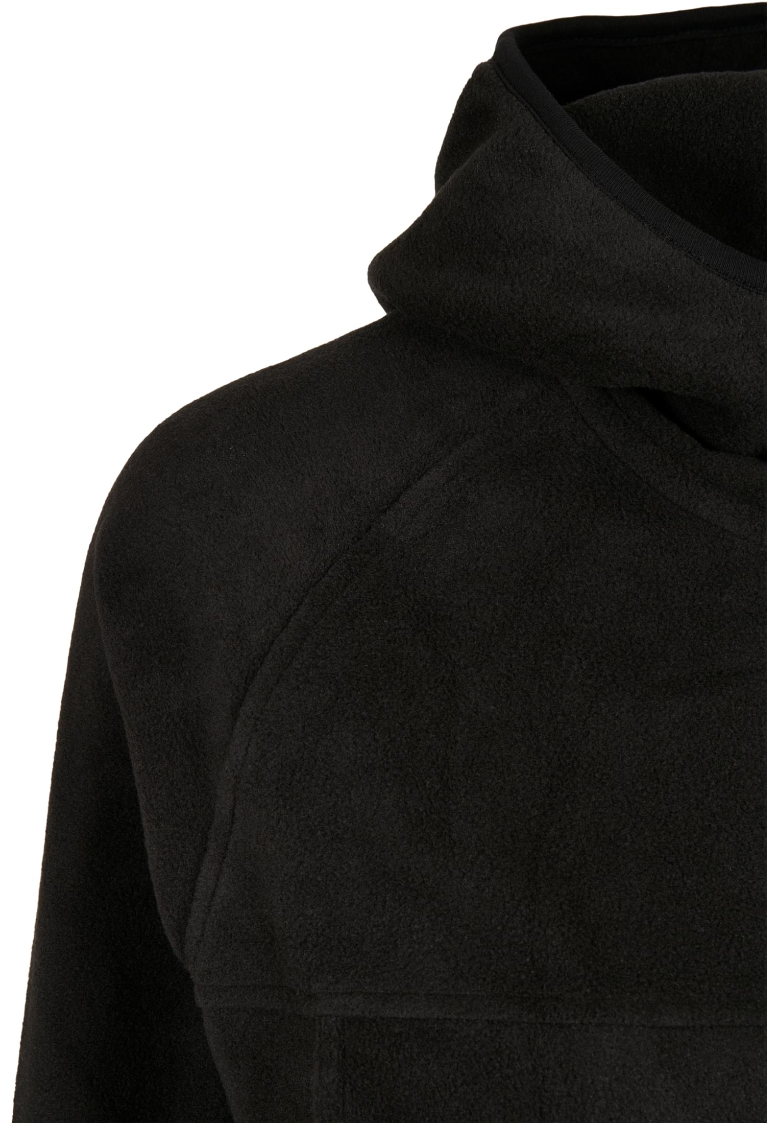 Ladies Polar Fleece Pull Over Hoody | black