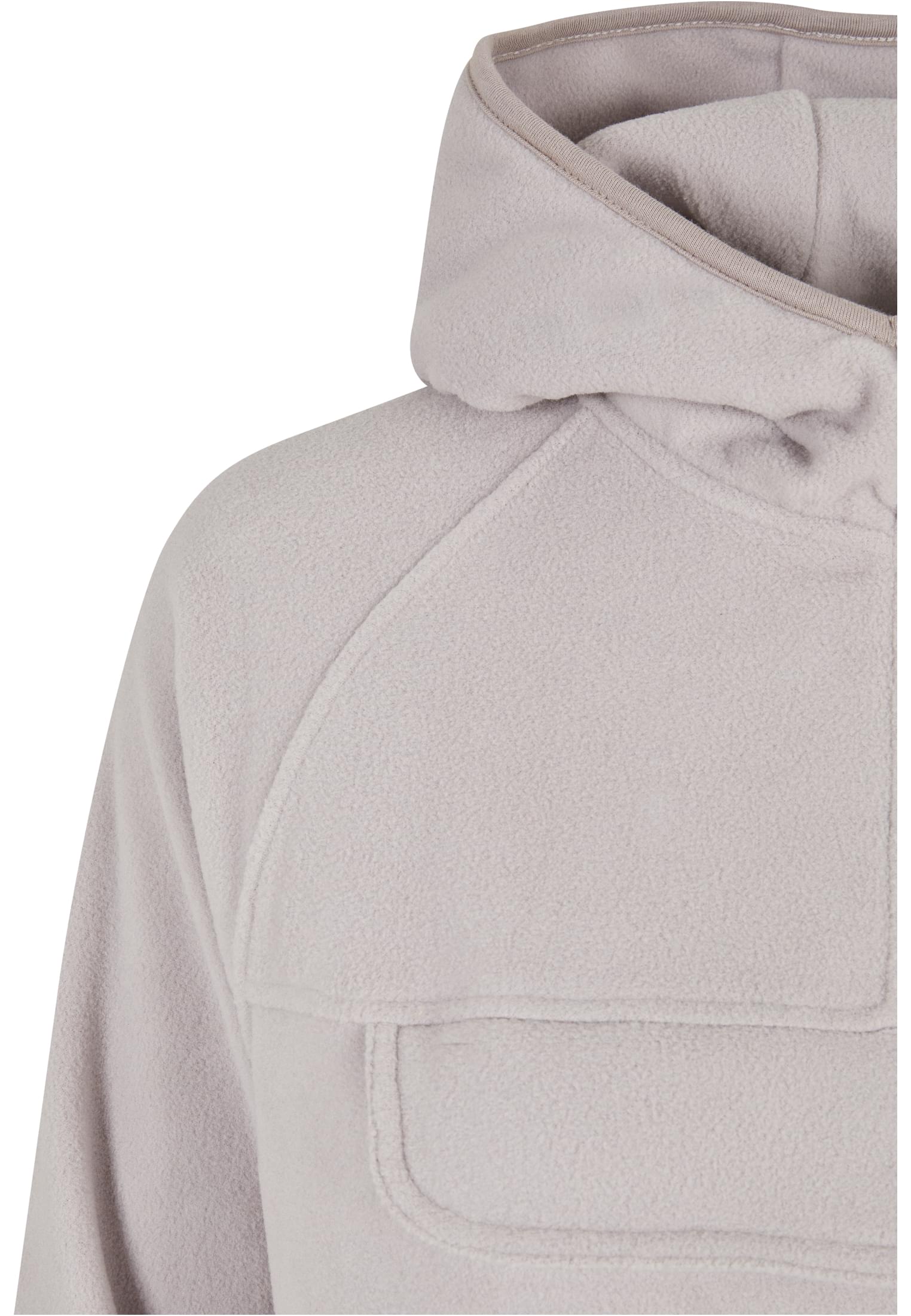 Ladies Polar Fleece Pull Over Hoody | warmgrey