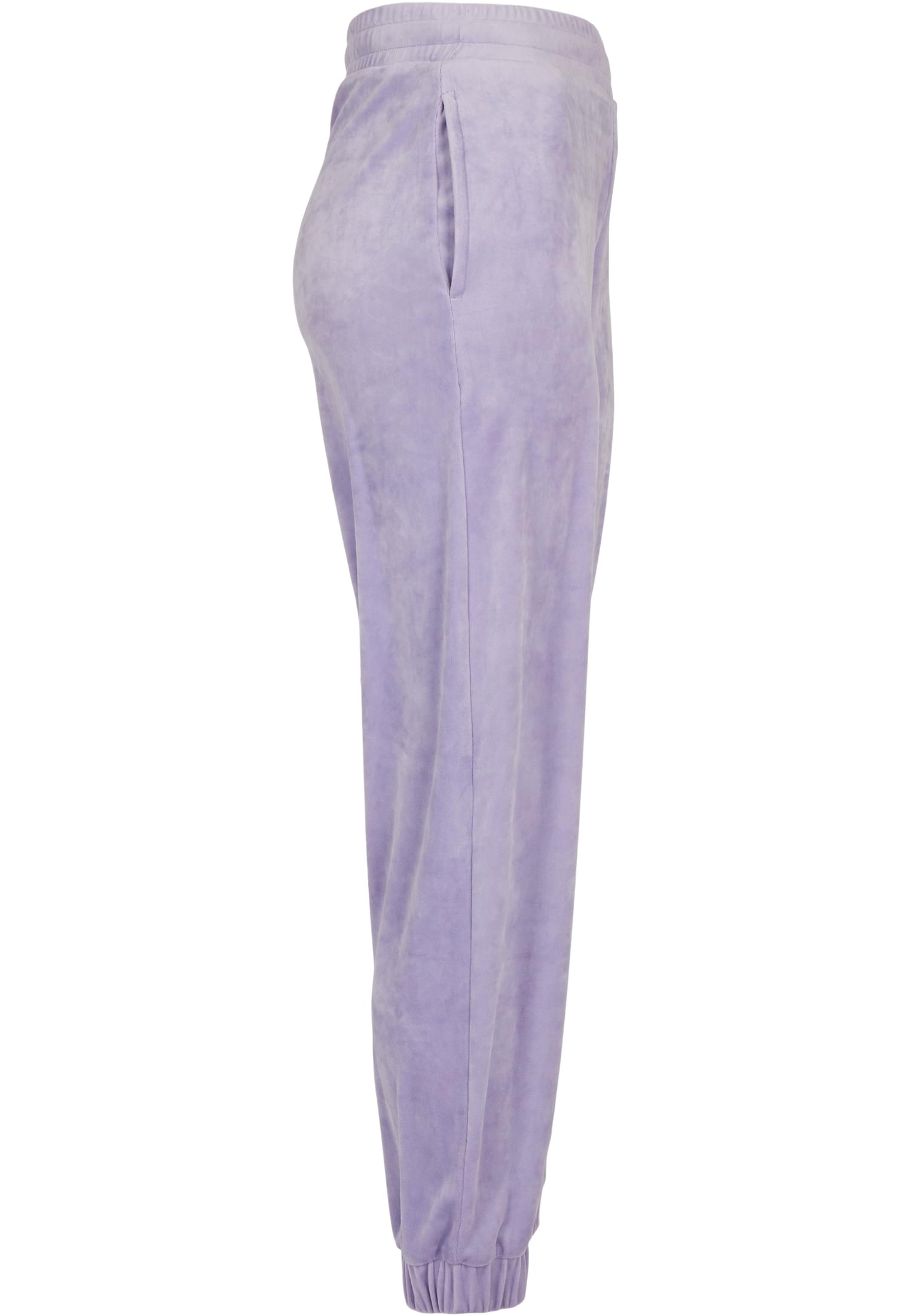 Ladies High Waist Ballon Velvet Sweat Pants | lavender