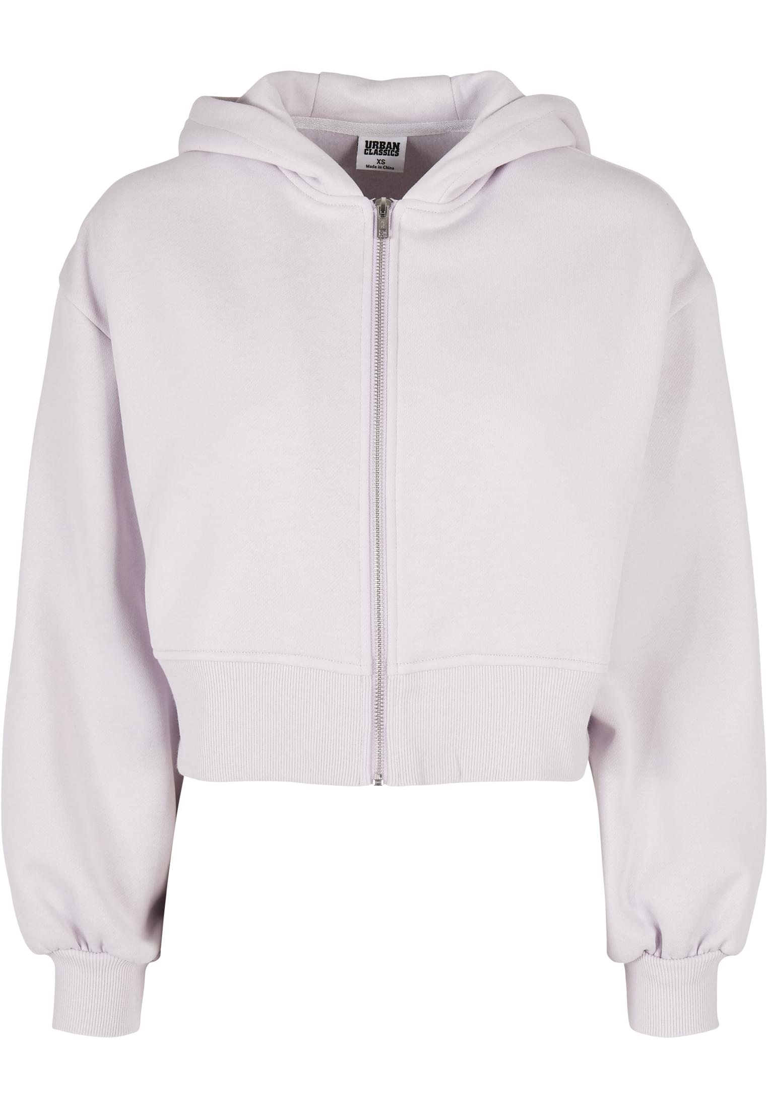 Ladies Short Oversized Zip Jacket | softlilac