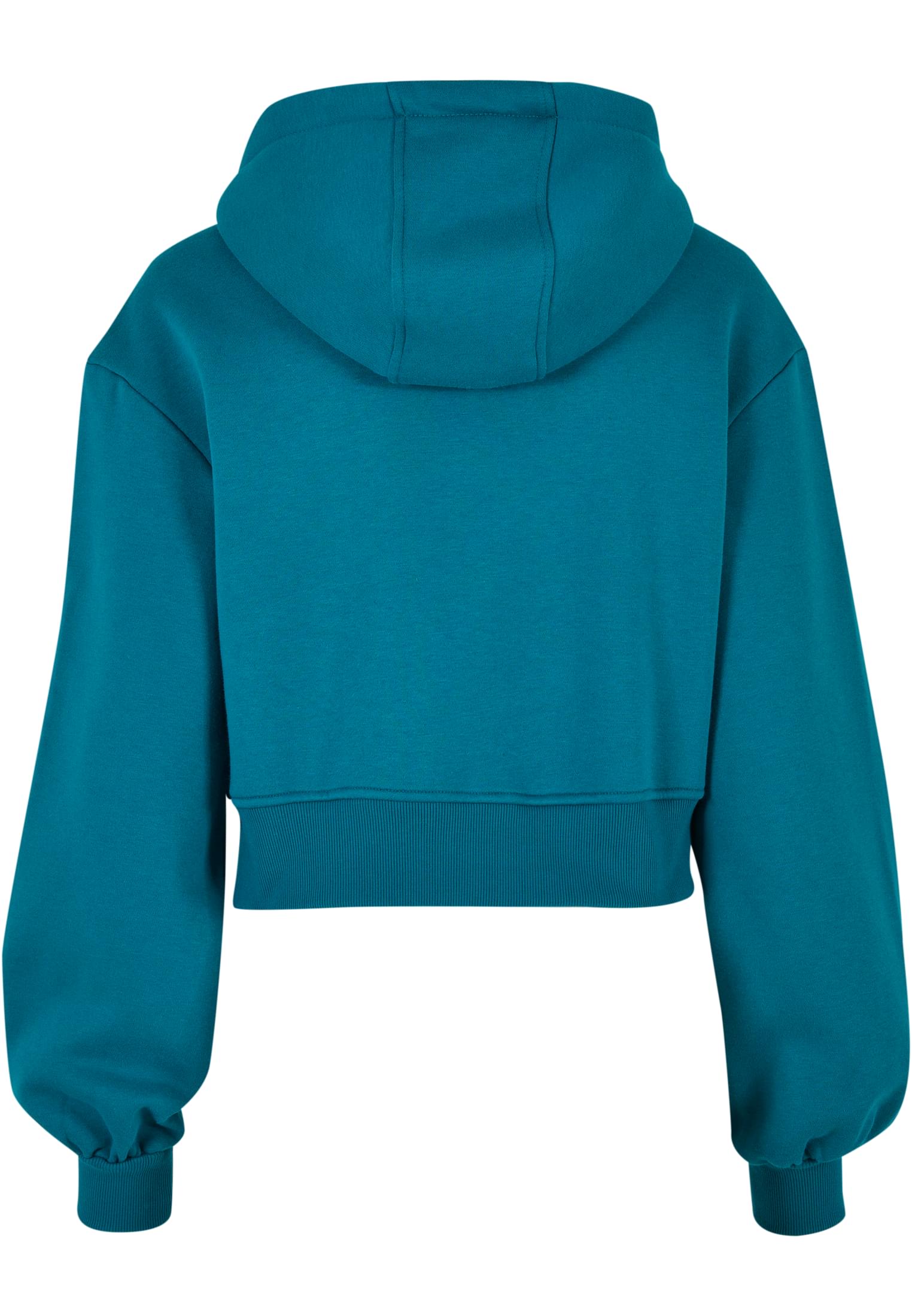 Ladies Short Oversized Zip Jacket | watergreen