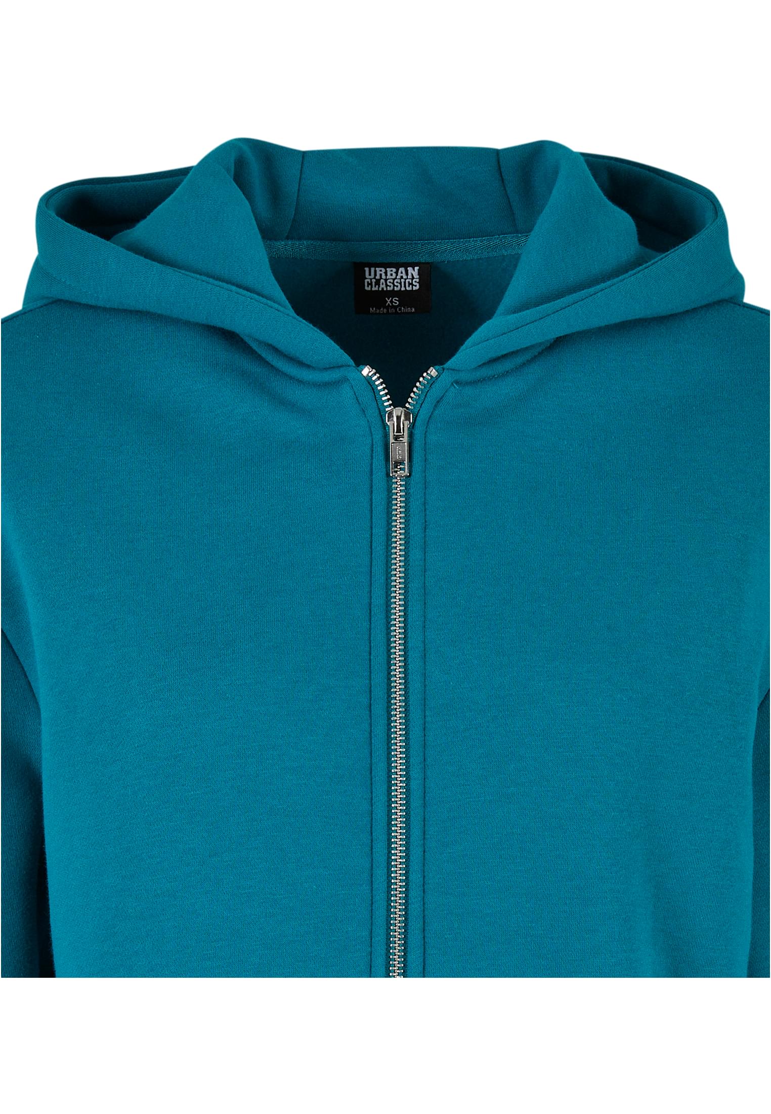 Ladies Short Oversized Zip Jacket | watergreen