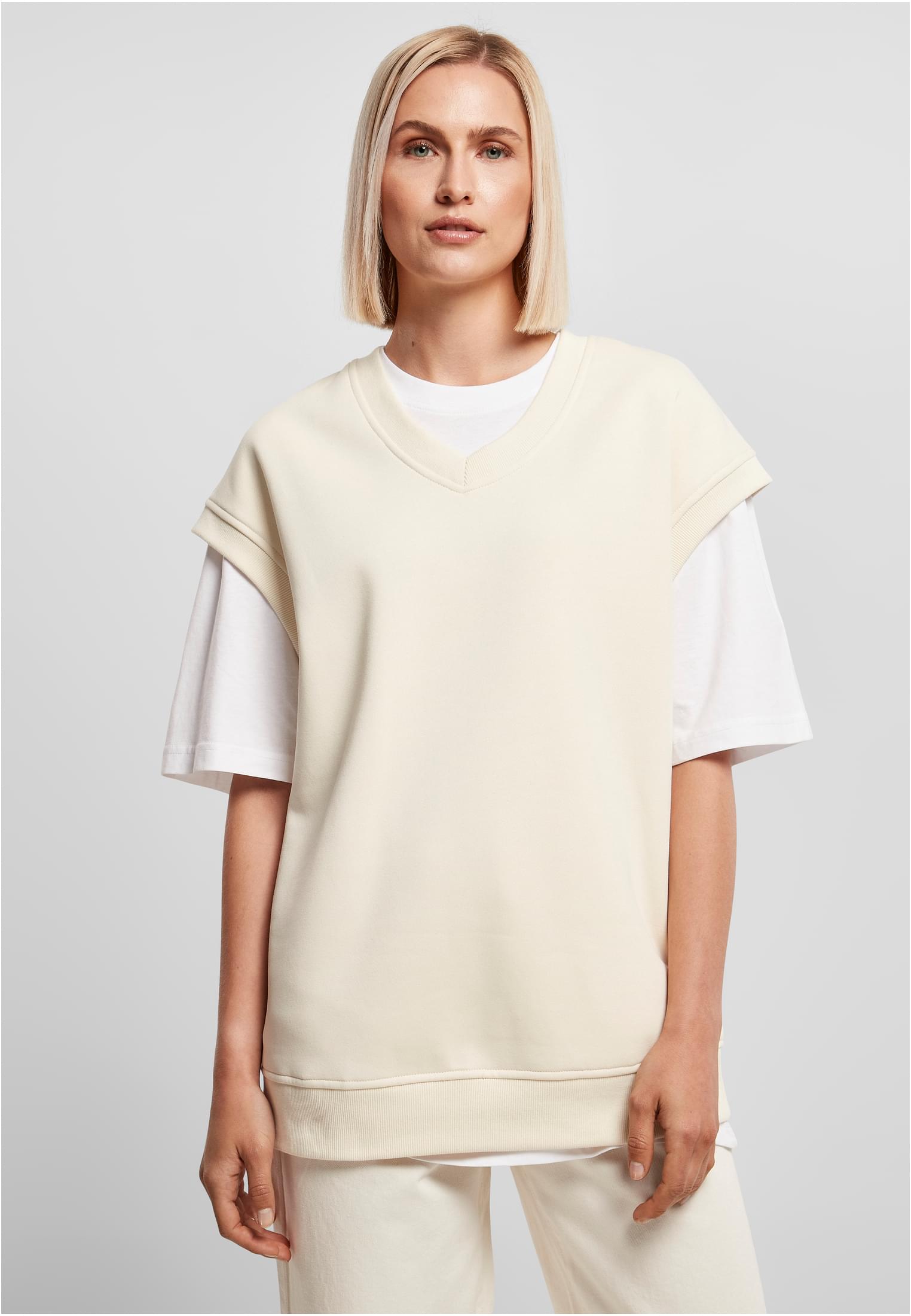 Ladies Oversized Sweat Slipover | whitesand