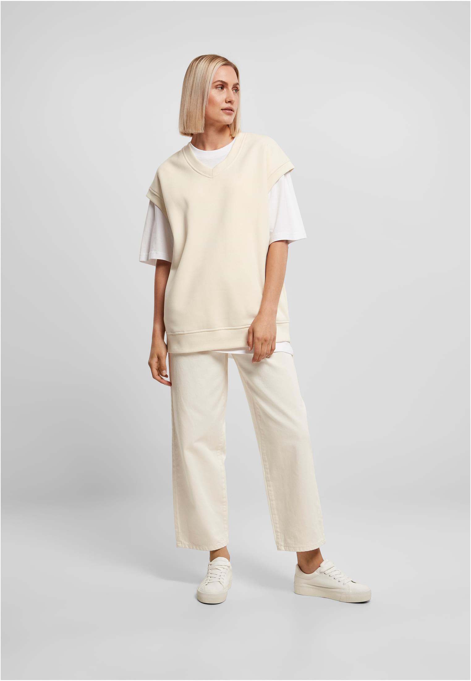 Ladies Oversized Sweat Slipover | whitesand