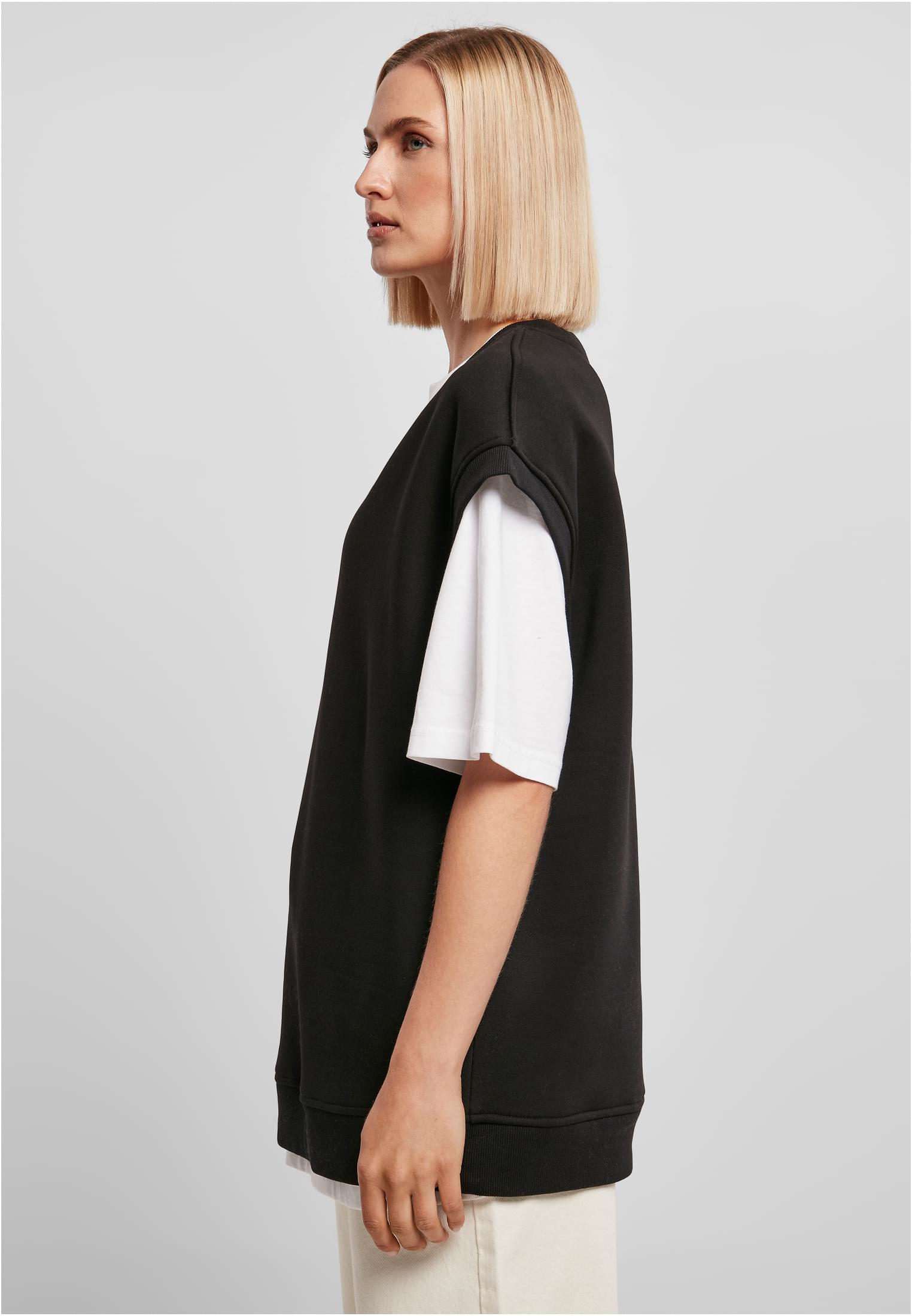 Ladies Oversized Sweat Slipover | black