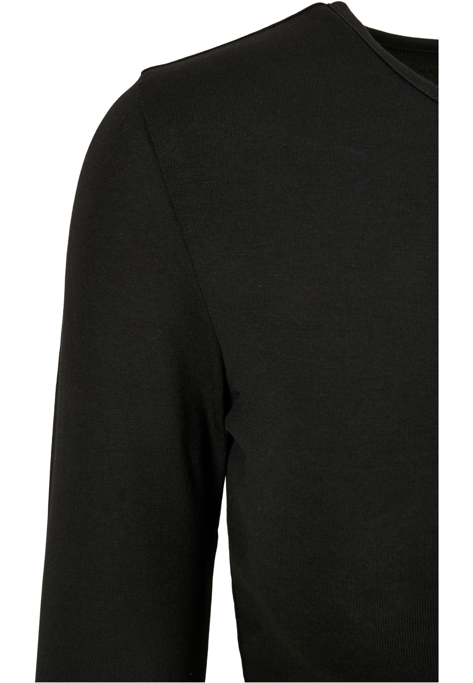 Ladies Organic Keyhole Longsleeve | black