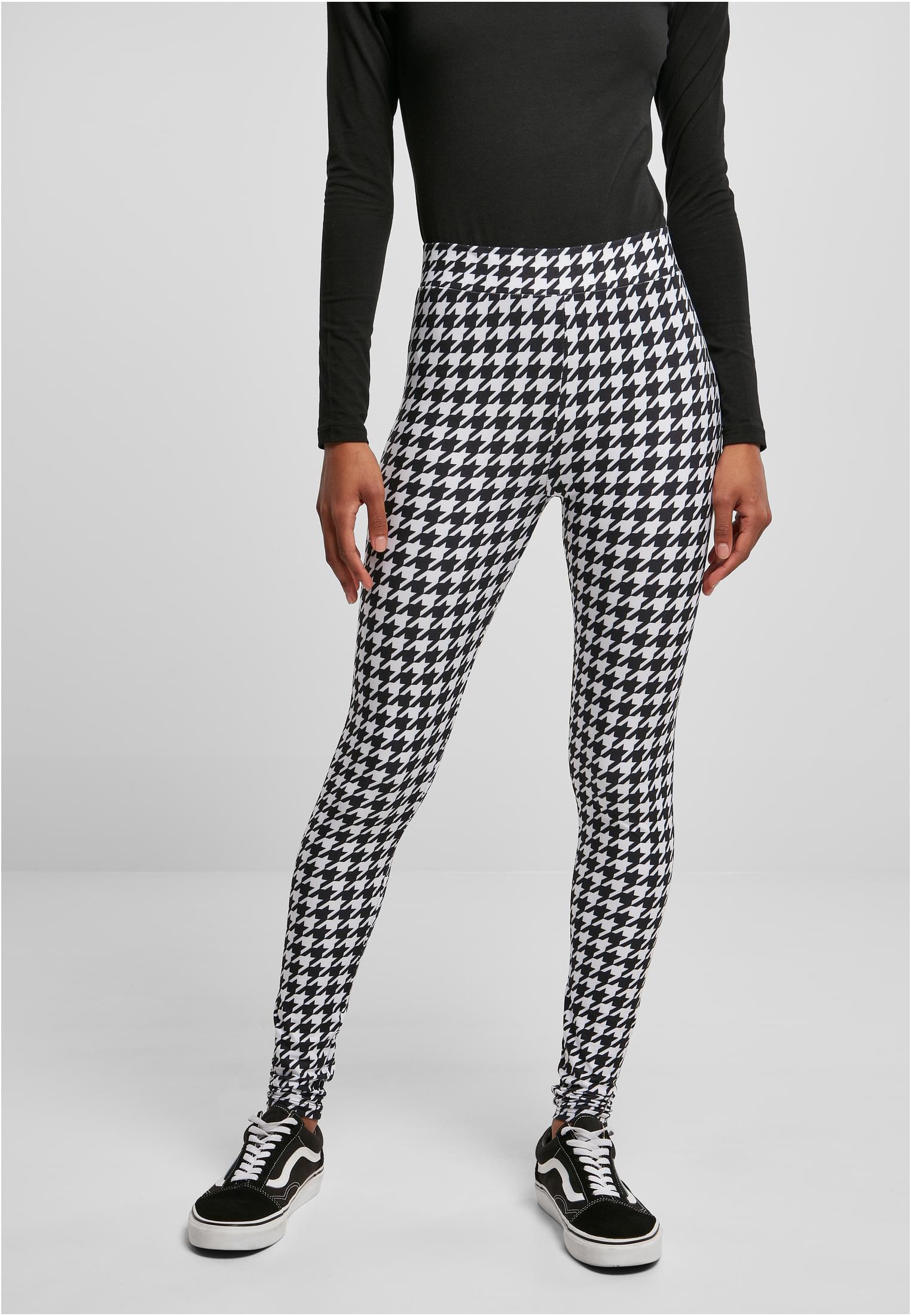 Ladies Soft AOP Leggings | blackhoundstooth