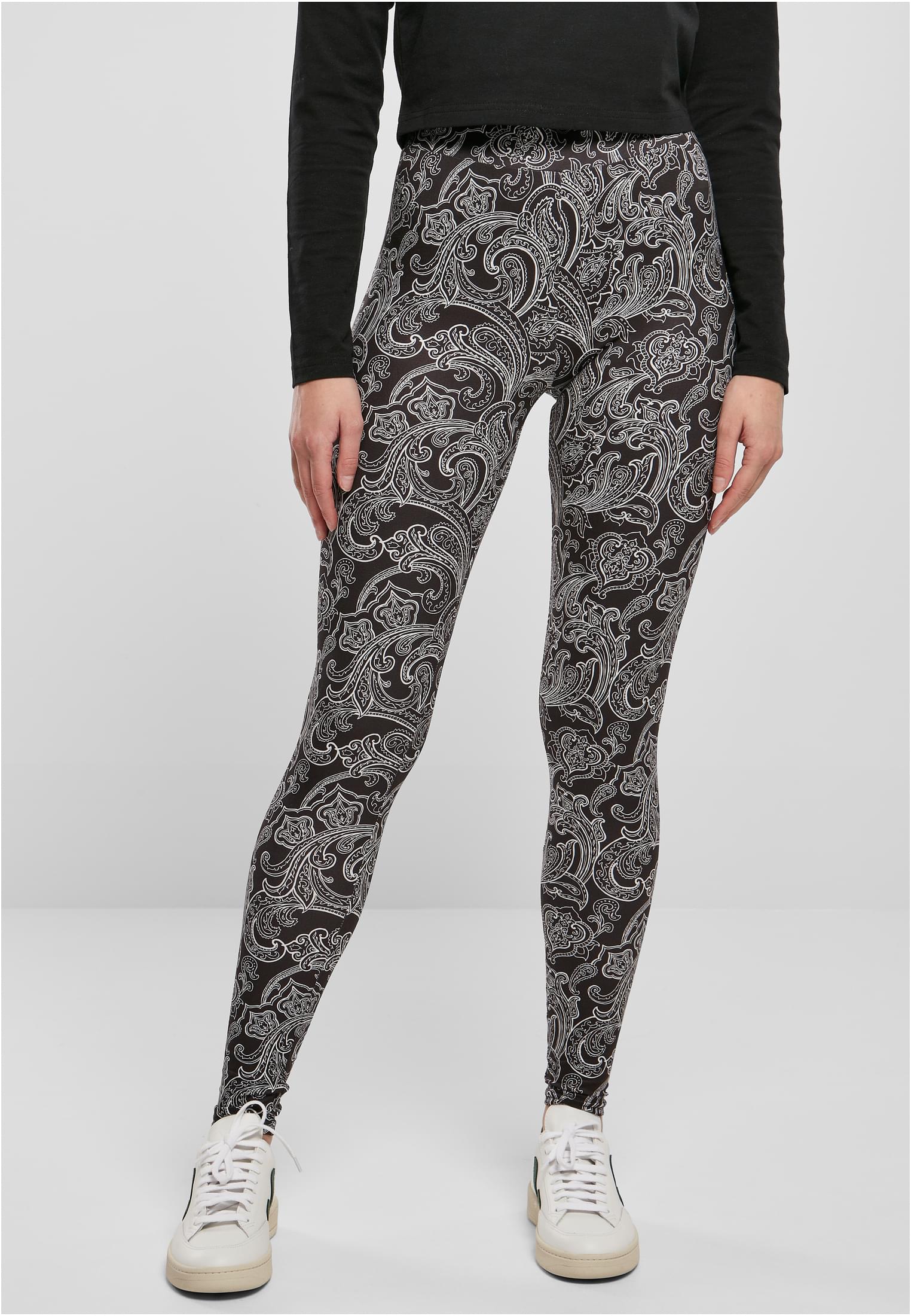 Ladies Soft AOP Leggings | blacknewpaisley