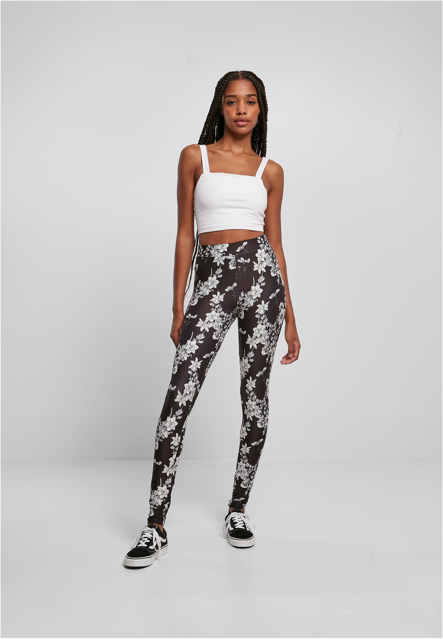 Ladies Soft AOP Leggings | blackflower