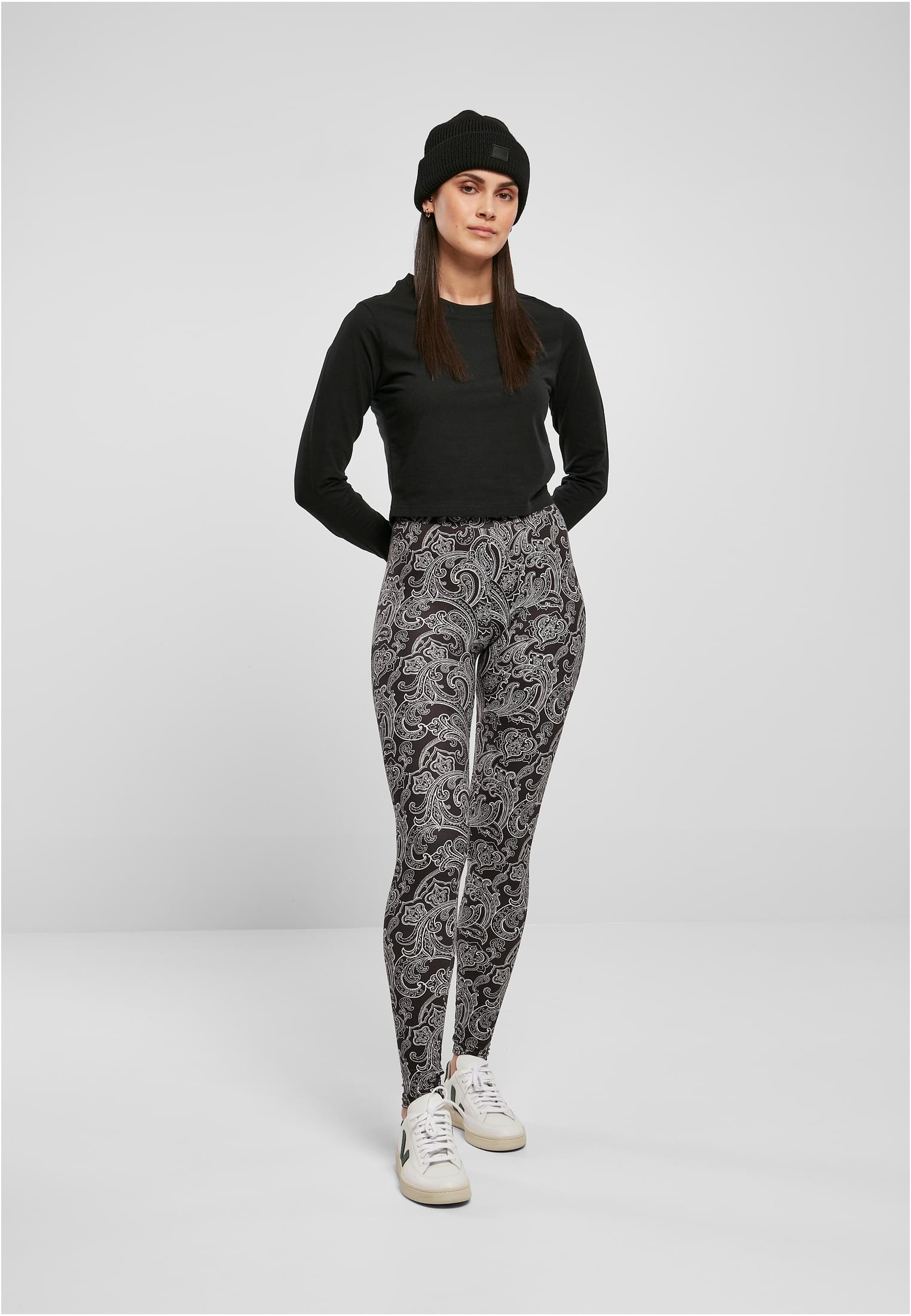 Ladies Soft AOP Leggings | blacknewpaisley