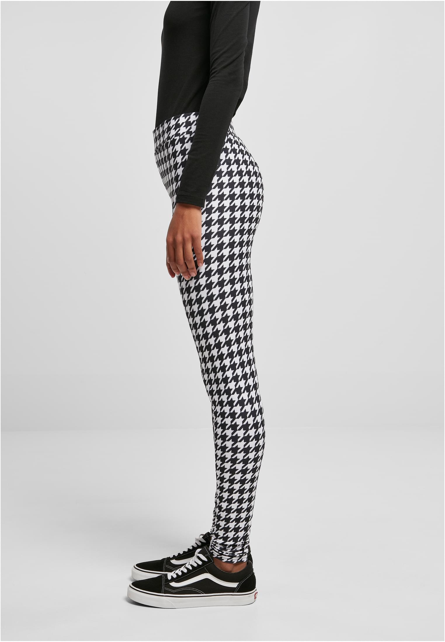 Ladies Soft AOP Leggings | blackhoundstooth