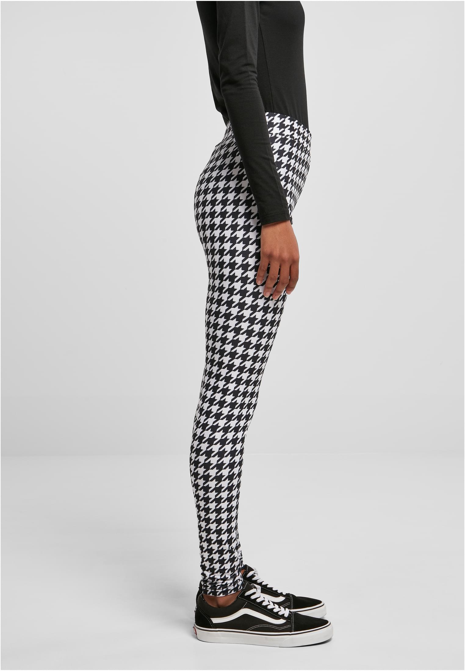 Ladies Soft AOP Leggings | blackhoundstooth