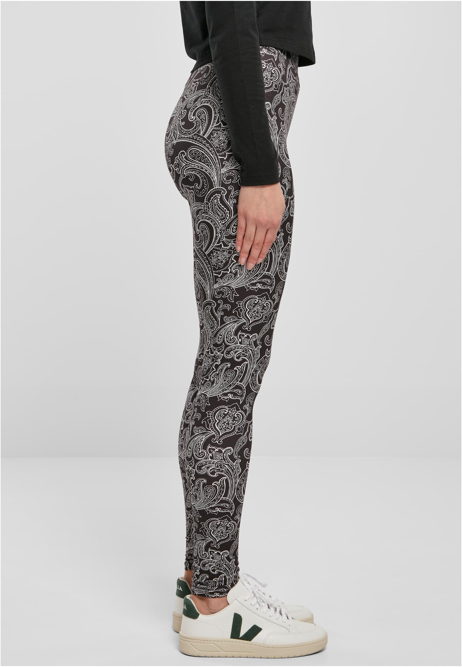 Ladies Soft AOP Leggings | blacknewpaisley