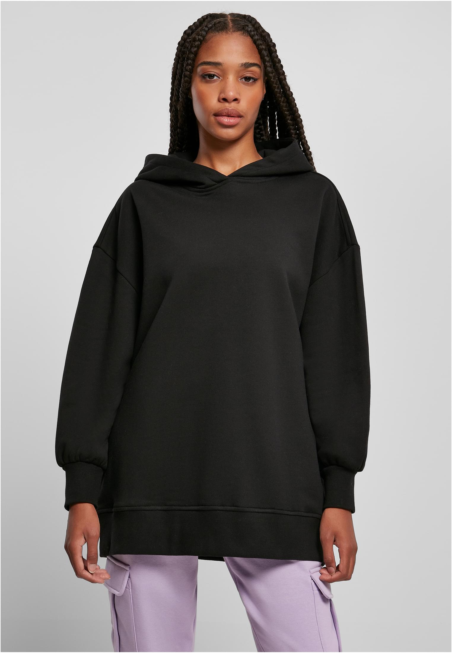 Ladies Big Oversized Hoody | black