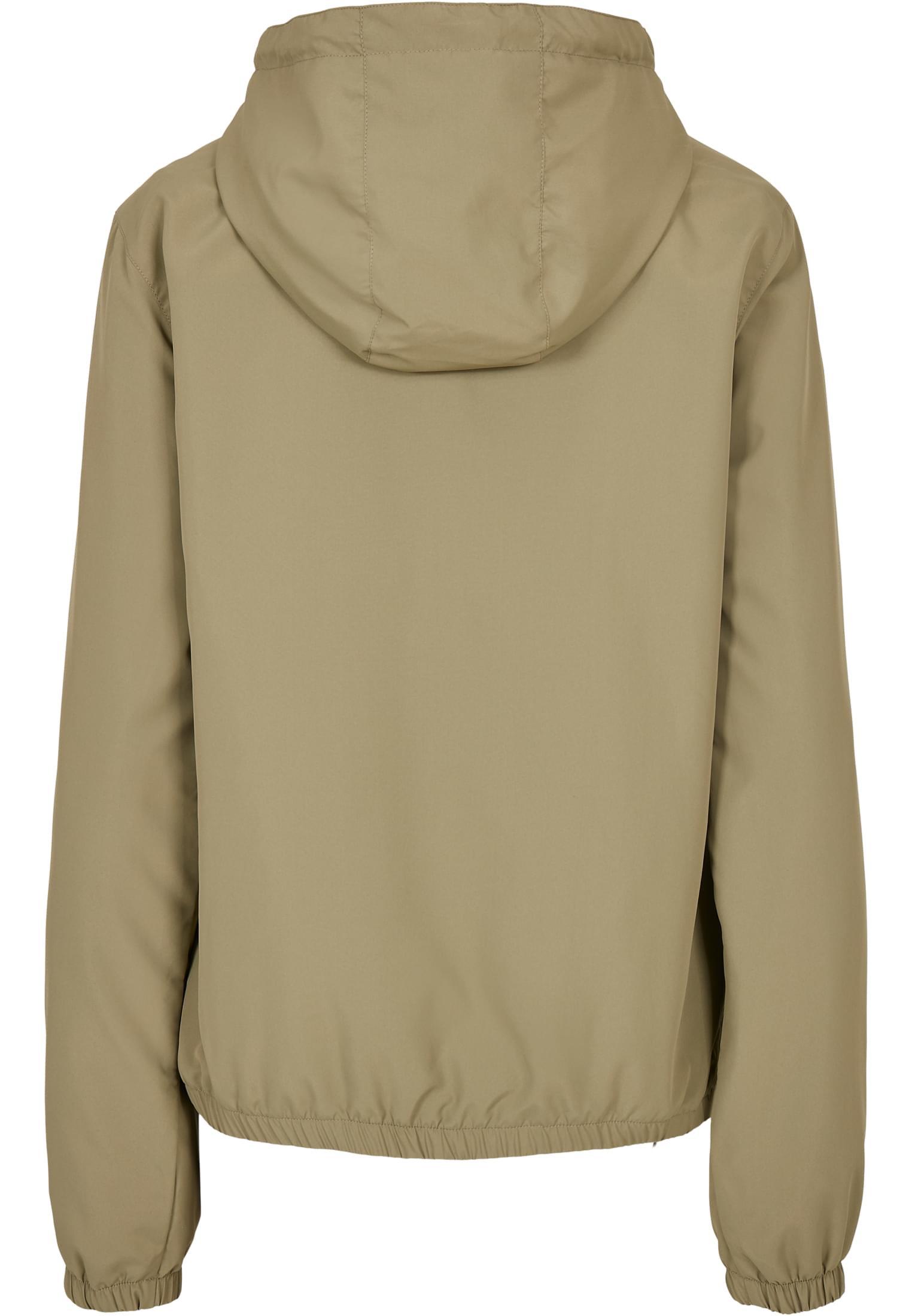 Ladies Recycled Basic Pull Over Jacket | khaki