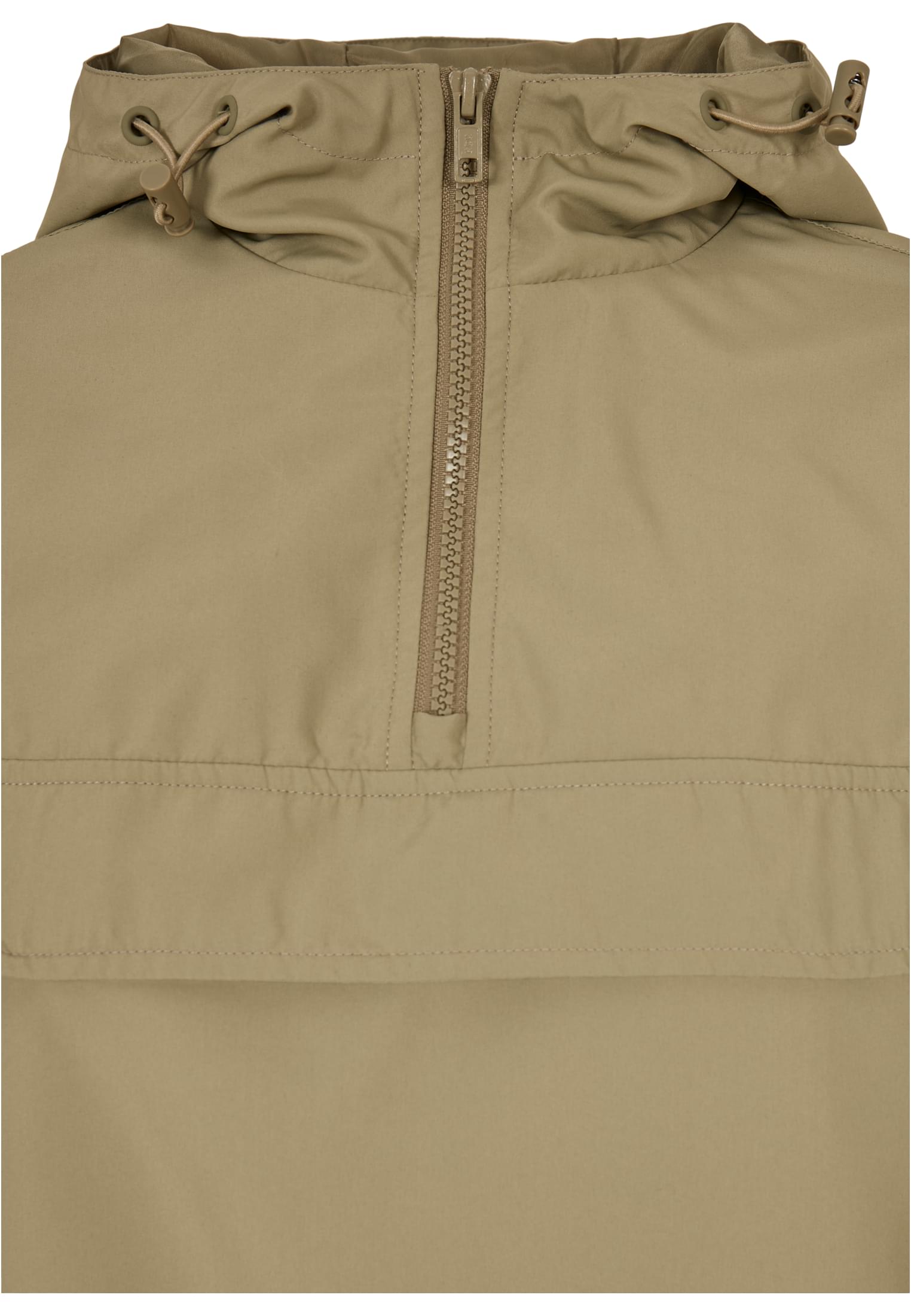 Ladies Recycled Basic Pull Over Jacket | khaki