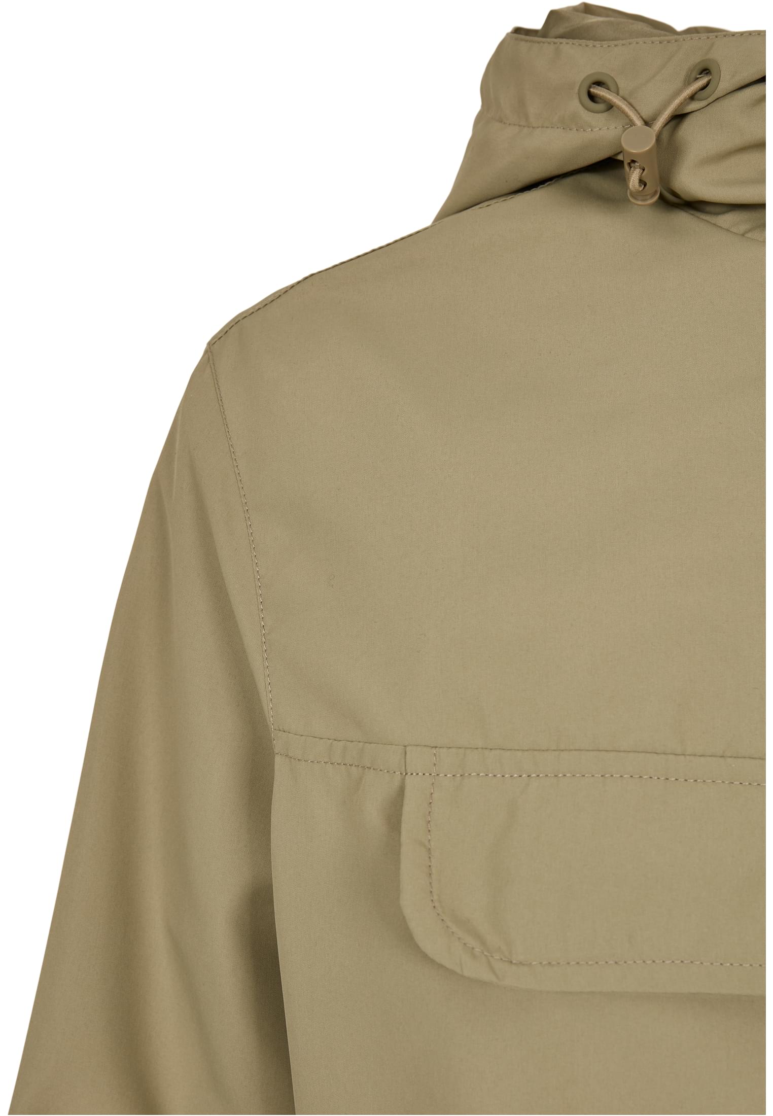 Ladies Recycled Basic Pull Over Jacket | khaki