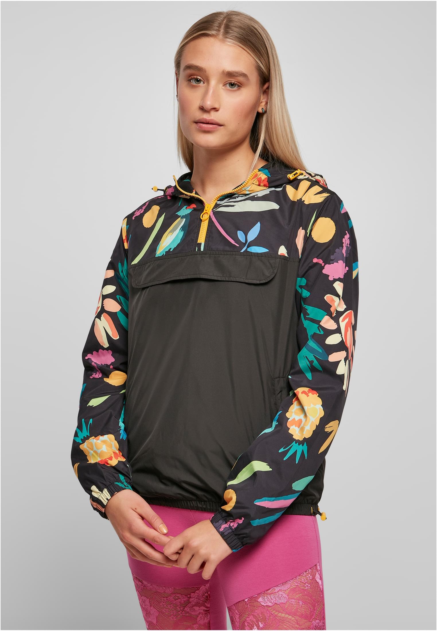 Ladies Mixed Pull Over Jacket | blackfruity