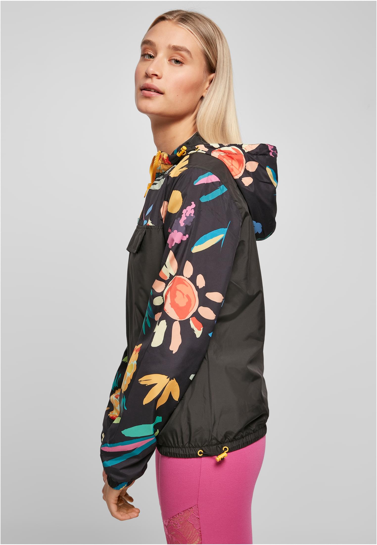 Ladies Mixed Pull Over Jacket | blackfruity