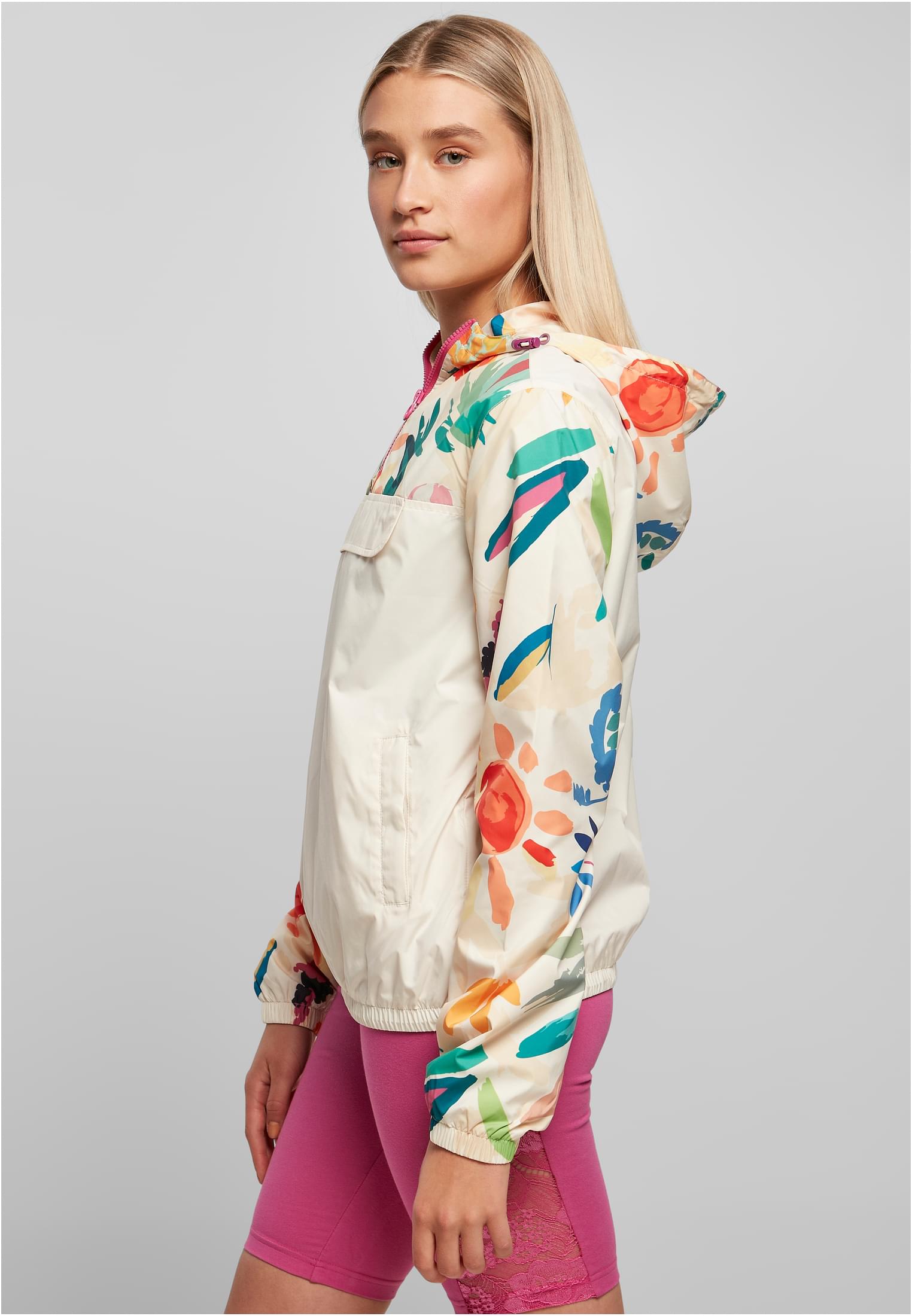 Ladies Mixed Pull Over Jacket | whitesandfruity