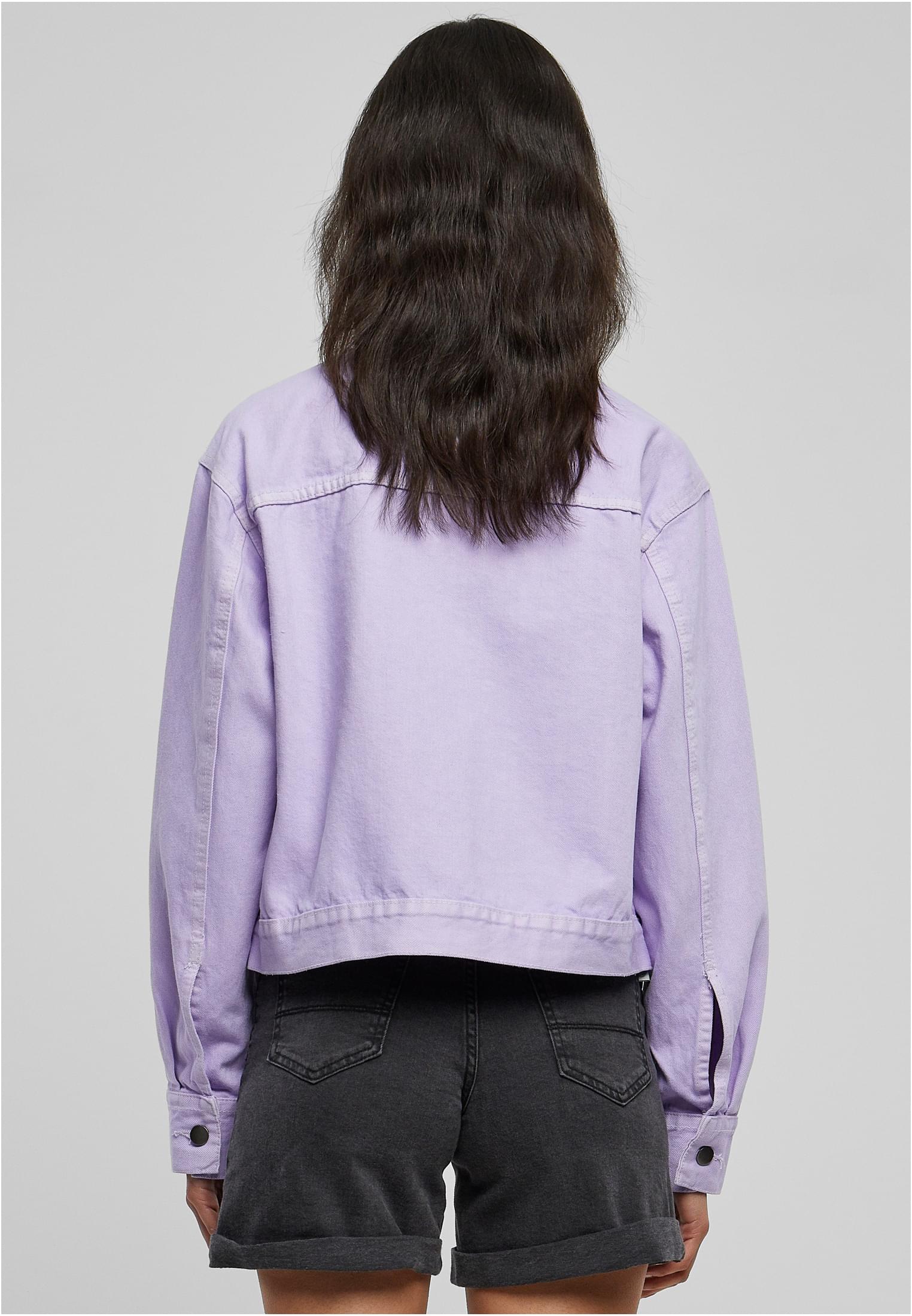 Ladies Short Boxy Worker Jacket | lilac