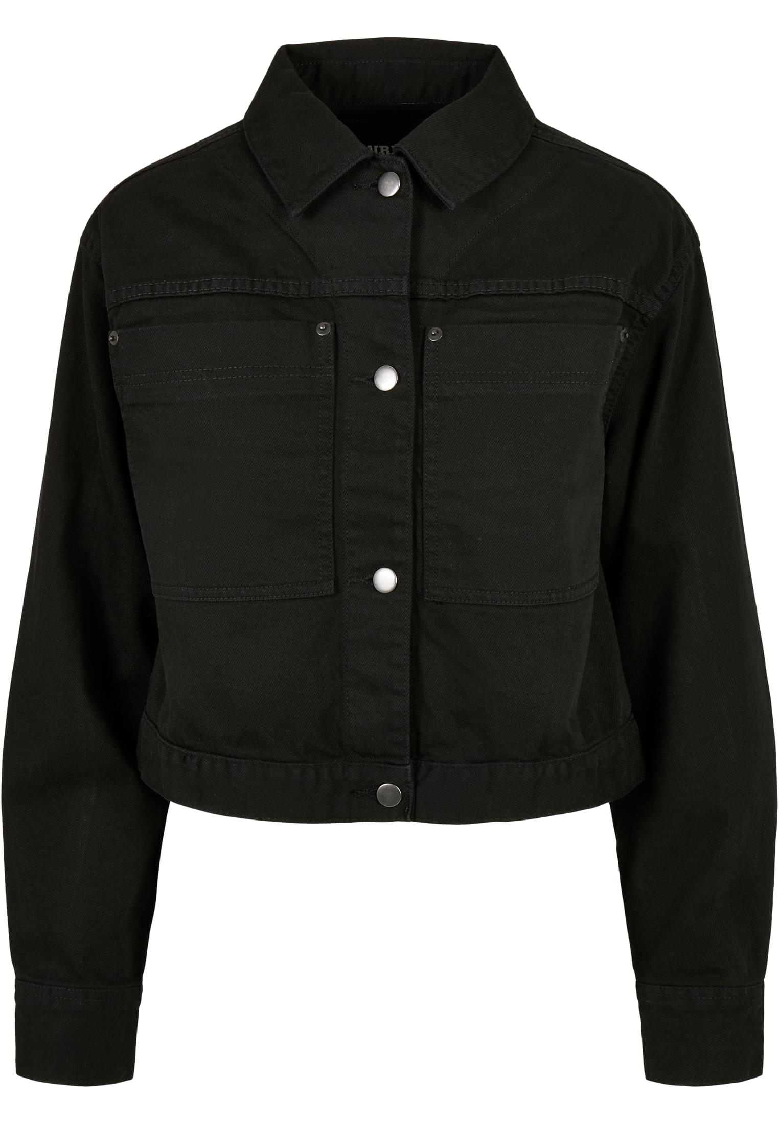 Ladies Short Boxy Worker Jacket | black