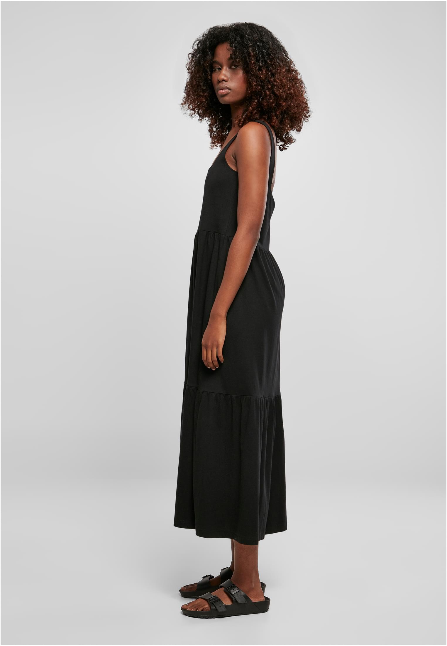 Ladies 7/8 Length Valance Summer Dress | black