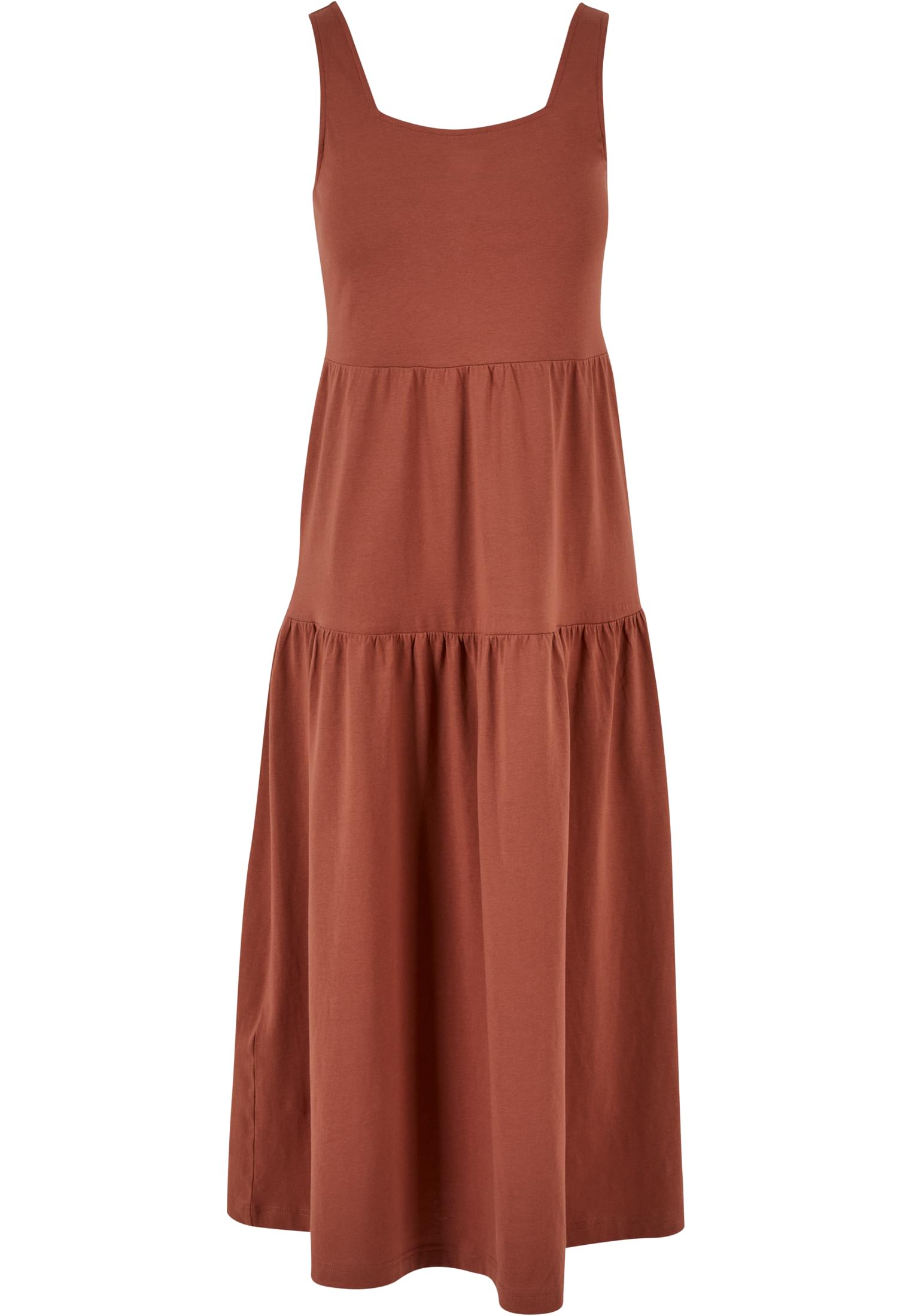 Ladies 7/8 Length Valance Summer Dress | terracotta