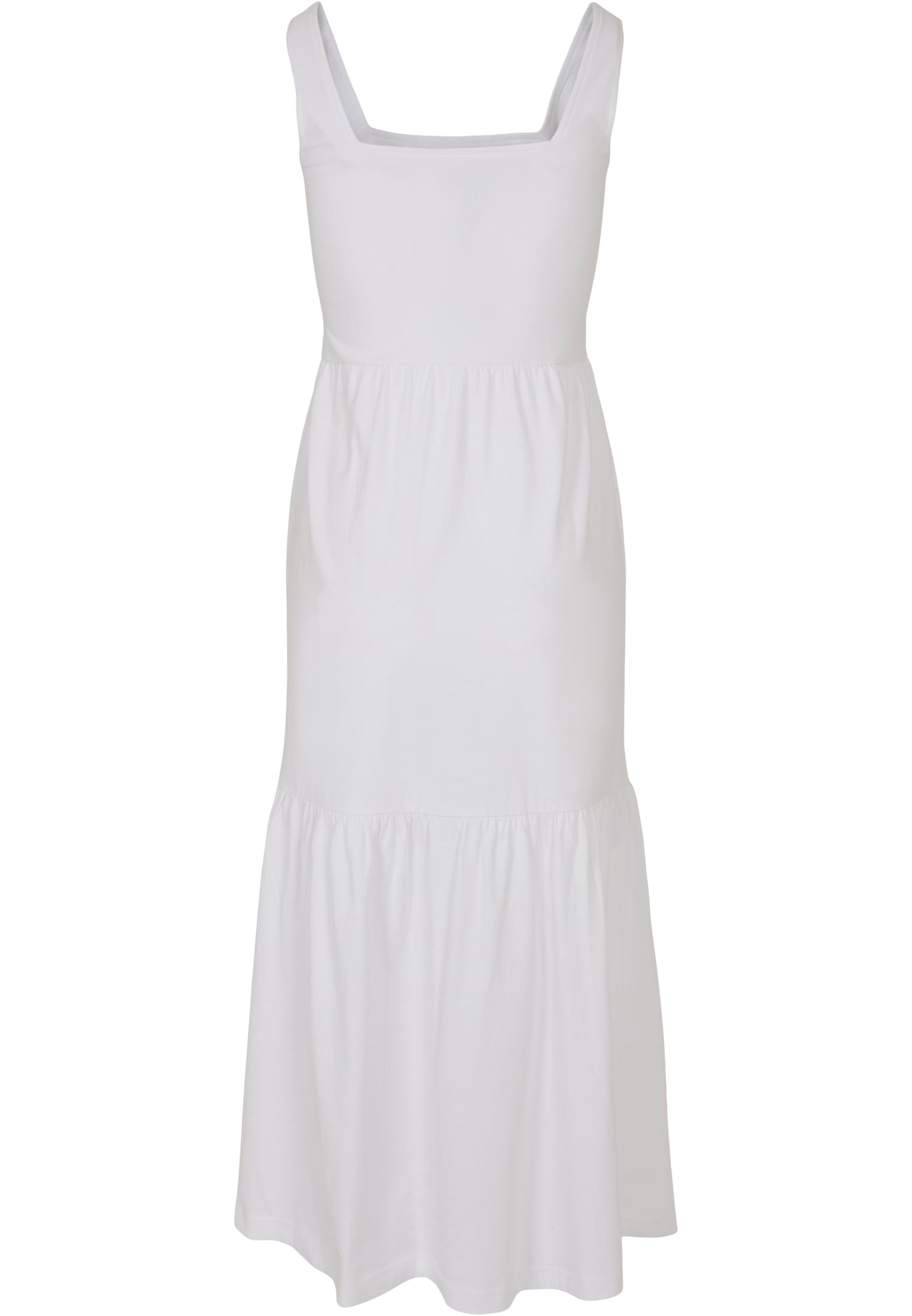 Ladies 7/8 Length Valance Summer Dress | white