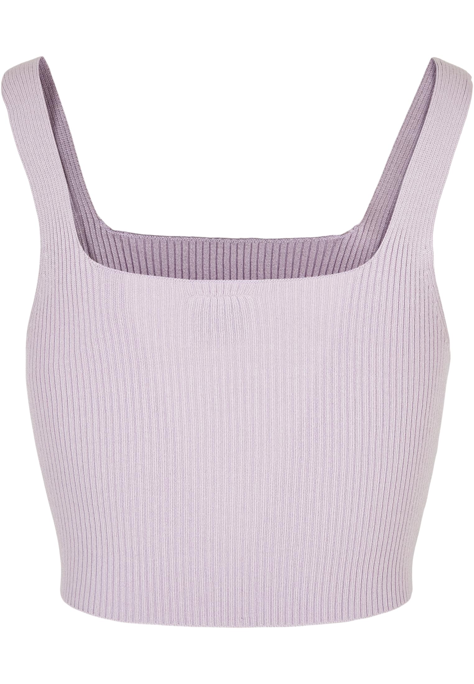 Ladies Cropped Knit Top | lilac