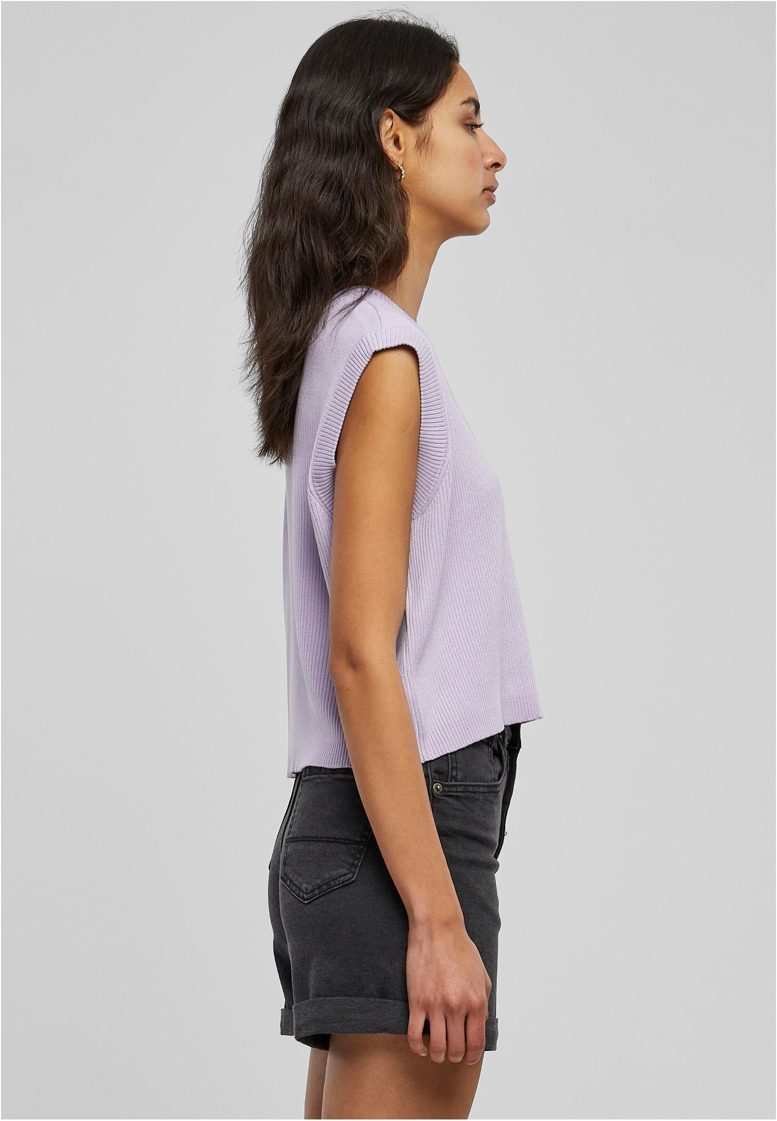 Ladies Short Knittd Slip On | lilac