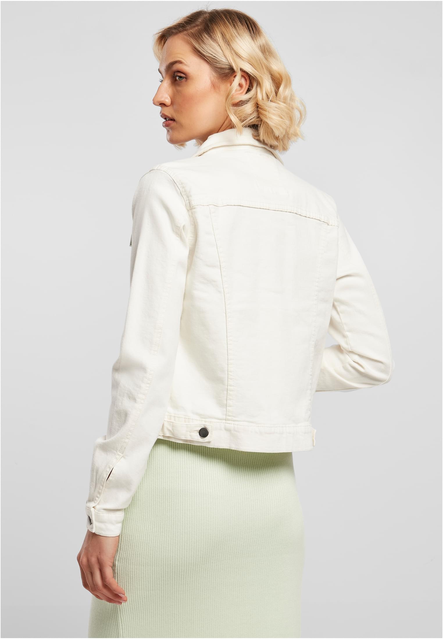 Ladies Organic Denim Jacket | offwhite raw