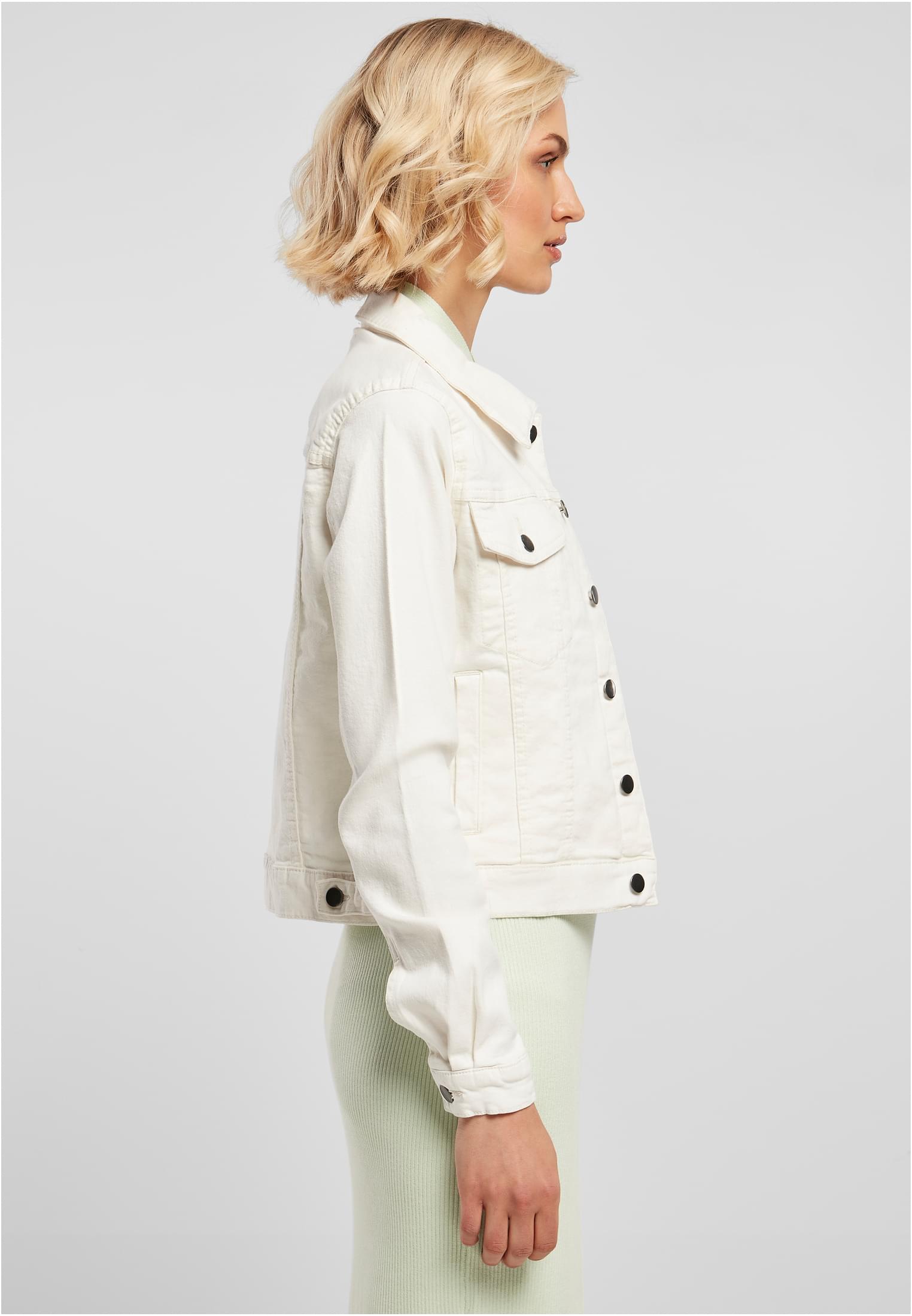 Ladies Organic Denim Jacket | offwhite raw