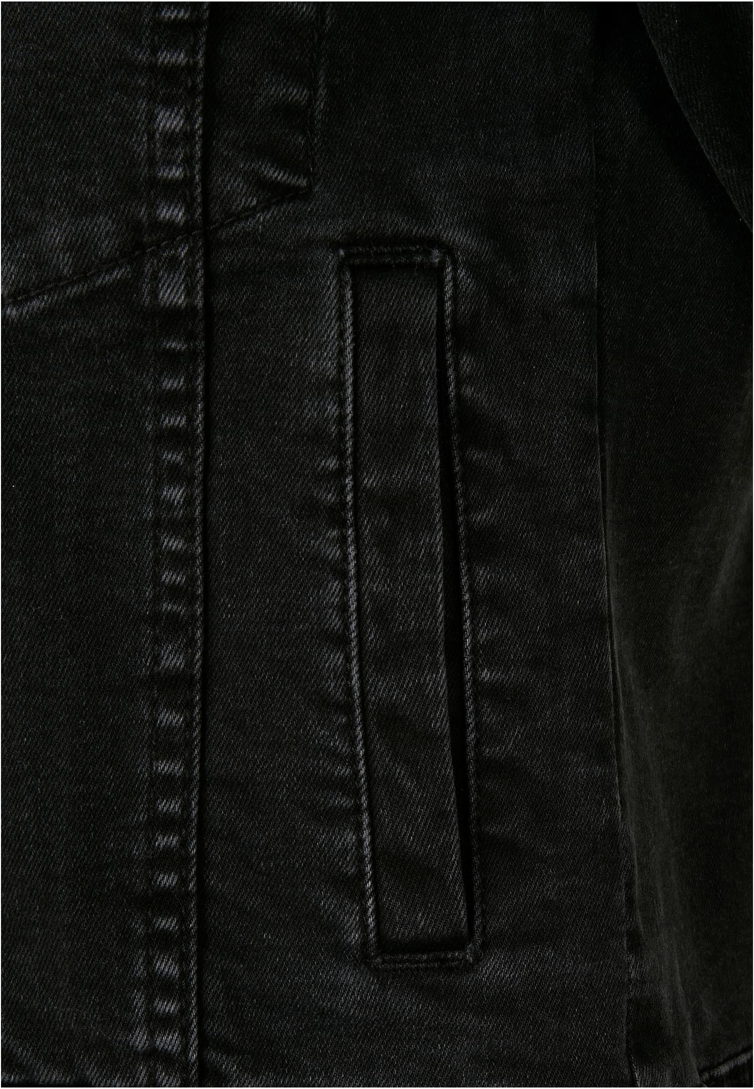 Ladies Organic Denim Jacket | black washed