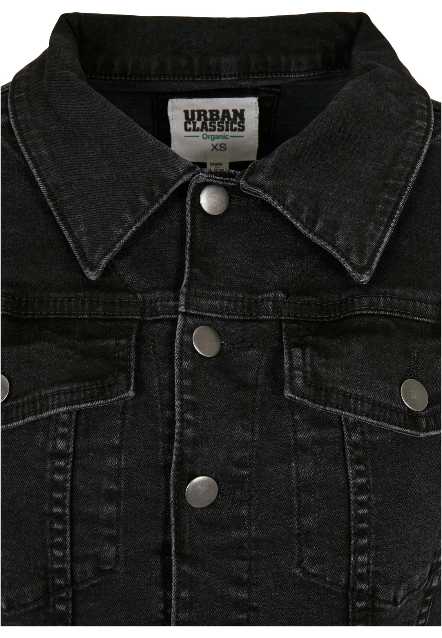 Ladies Organic Denim Jacket | black washed