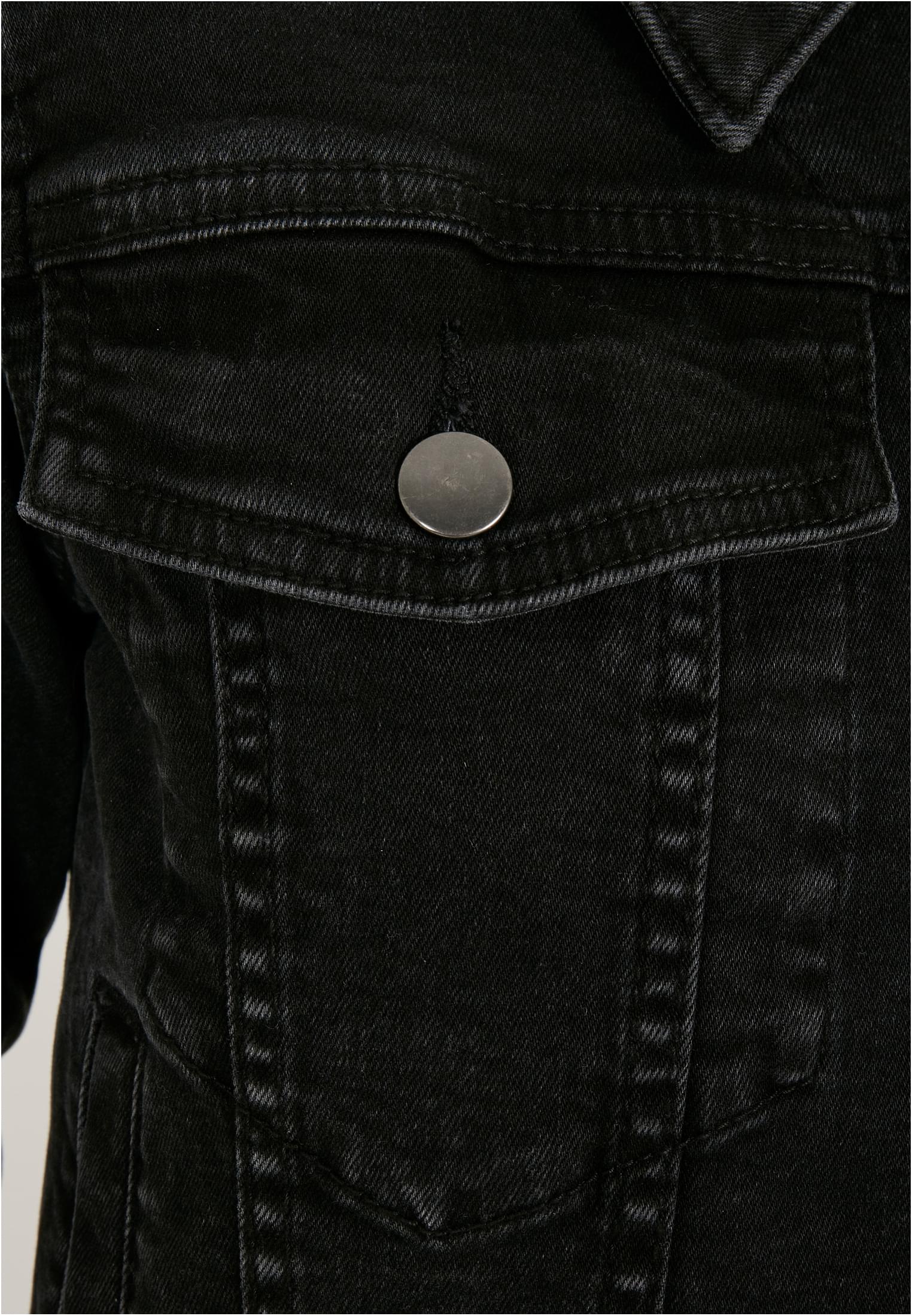 Ladies Organic Denim Jacket | black washed