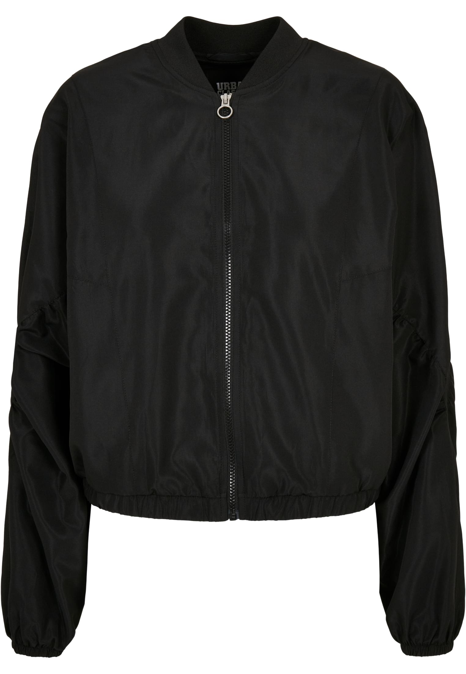 Ladies Recycled Batwing Bomber Jacket | black