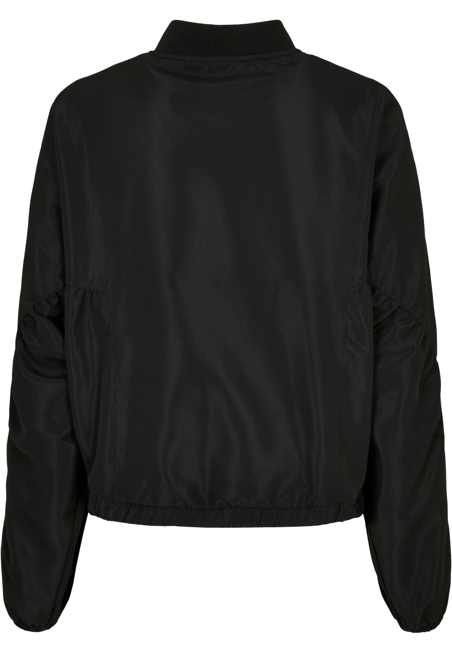 Ladies Recycled Batwing Bomber Jacket | black