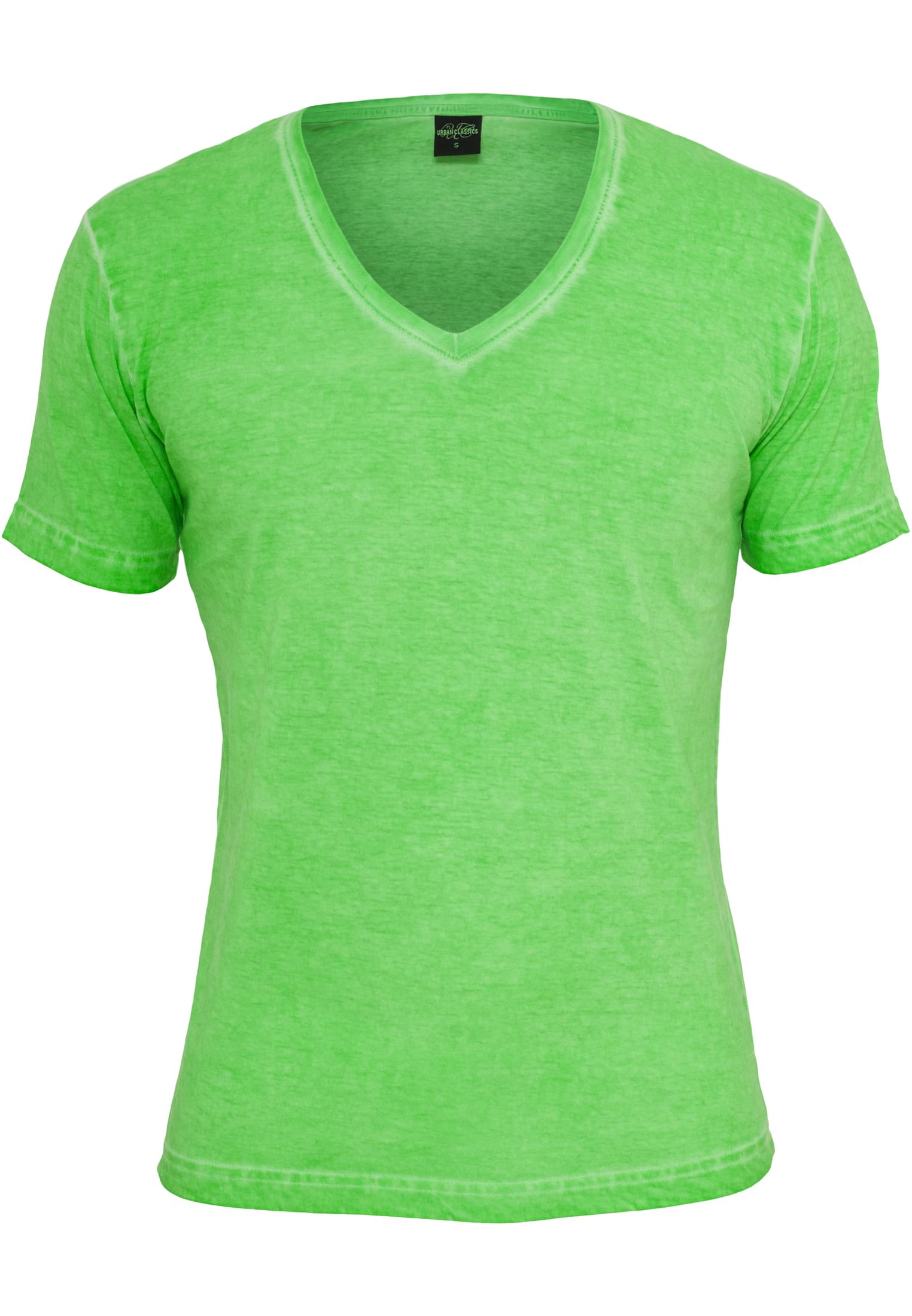 Spray Dye V-Neck Tee | mint