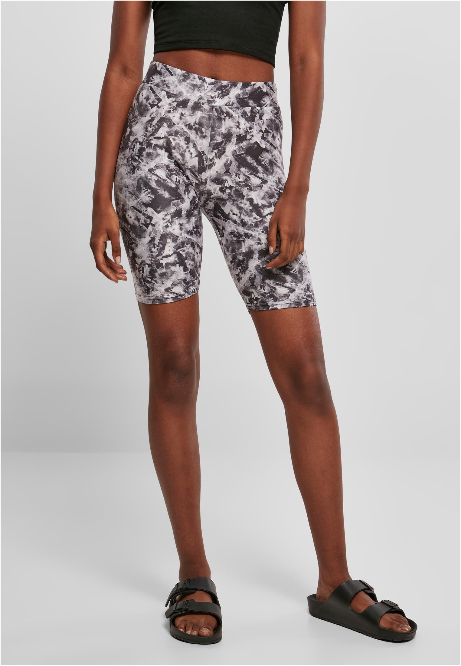 Ladies Soft AOP Cycle Shorts | blackfading