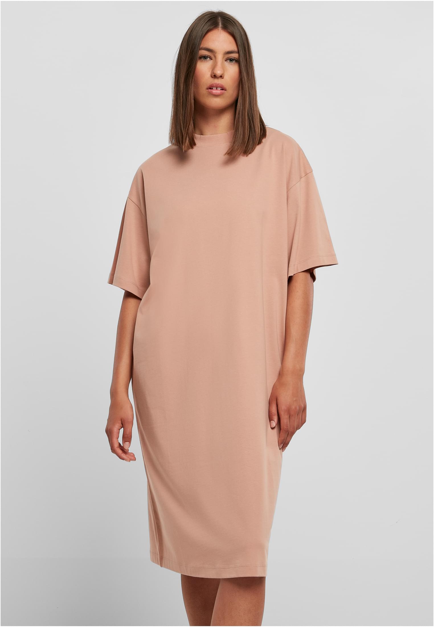 Ladies Organic Long Oversized Tee Dress | amber