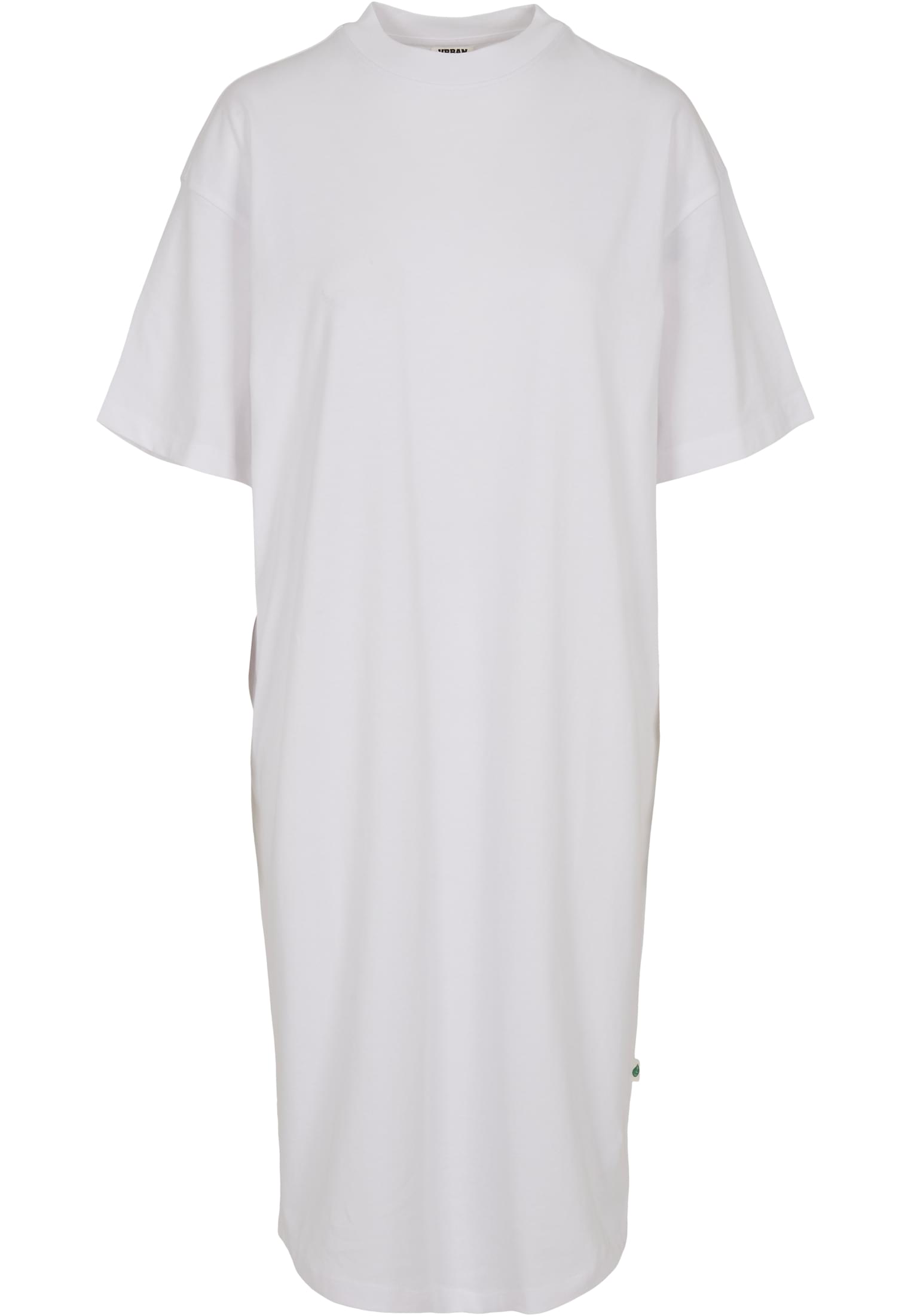 Ladies Organic Long Oversized Tee Dress | white