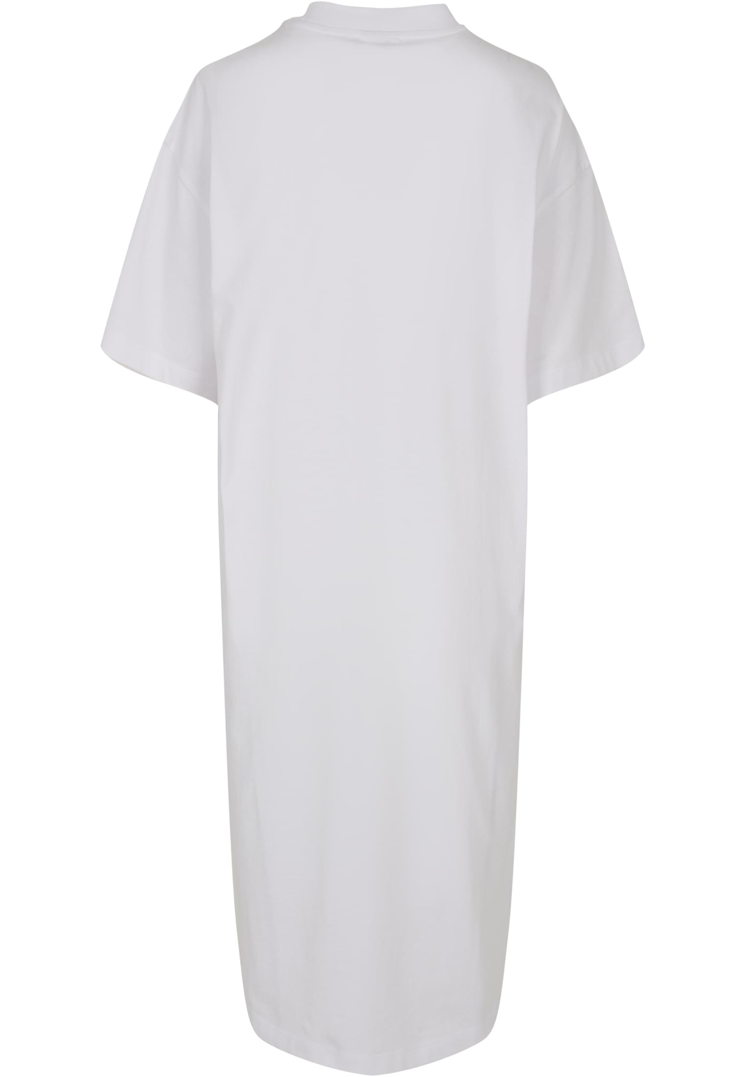 Ladies Organic Long Oversized Tee Dress | white