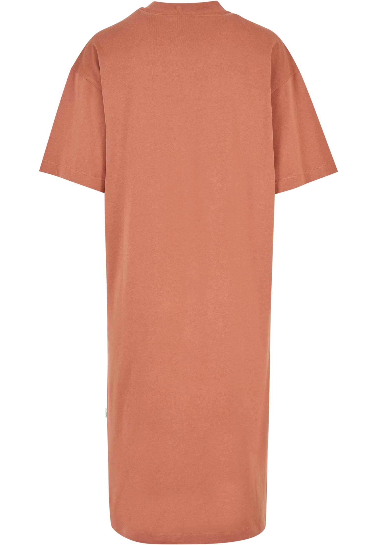 Ladies Organic Long Oversized Tee Dress | terracotta