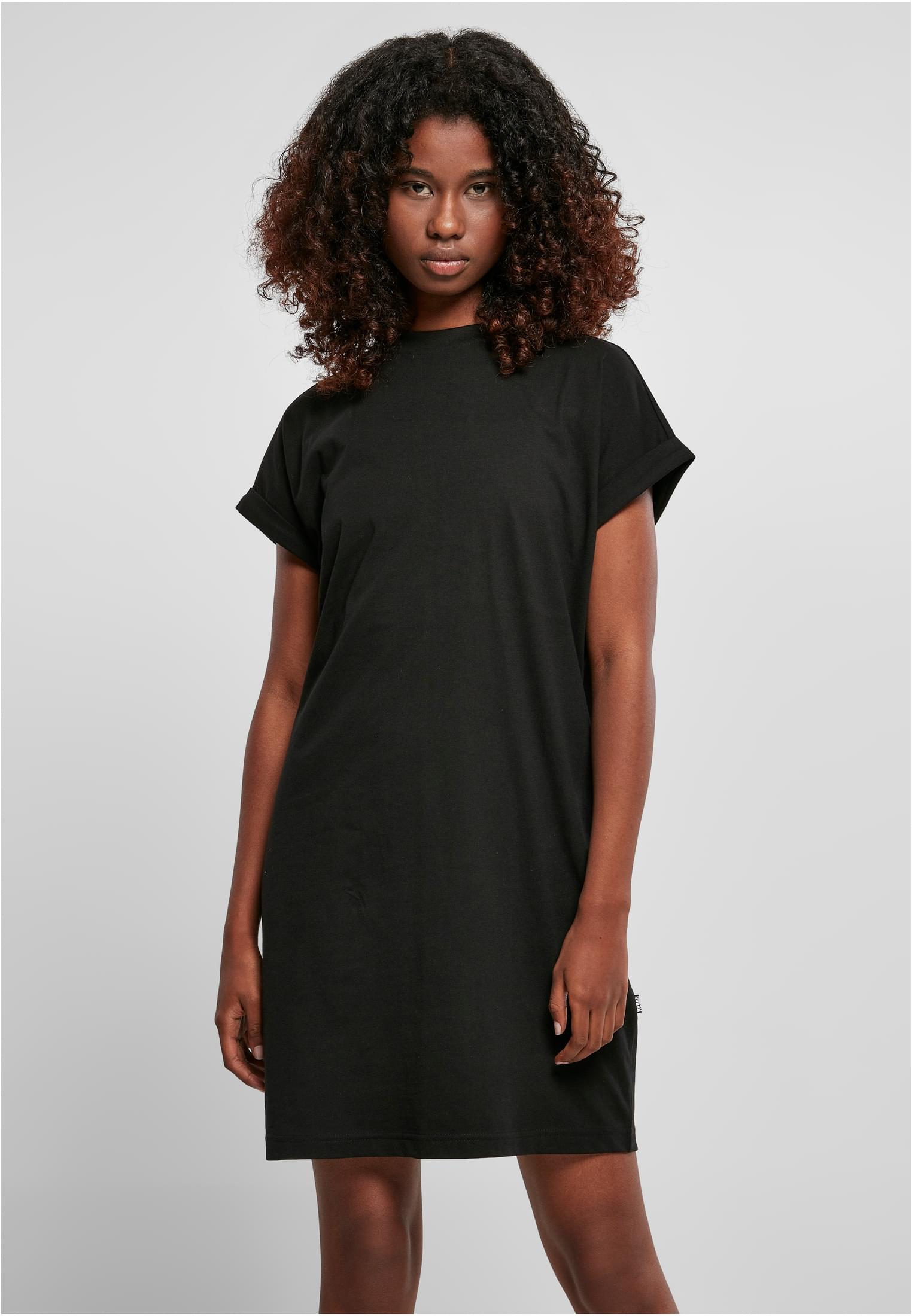 Ladies Rainbow Tee Dress | black