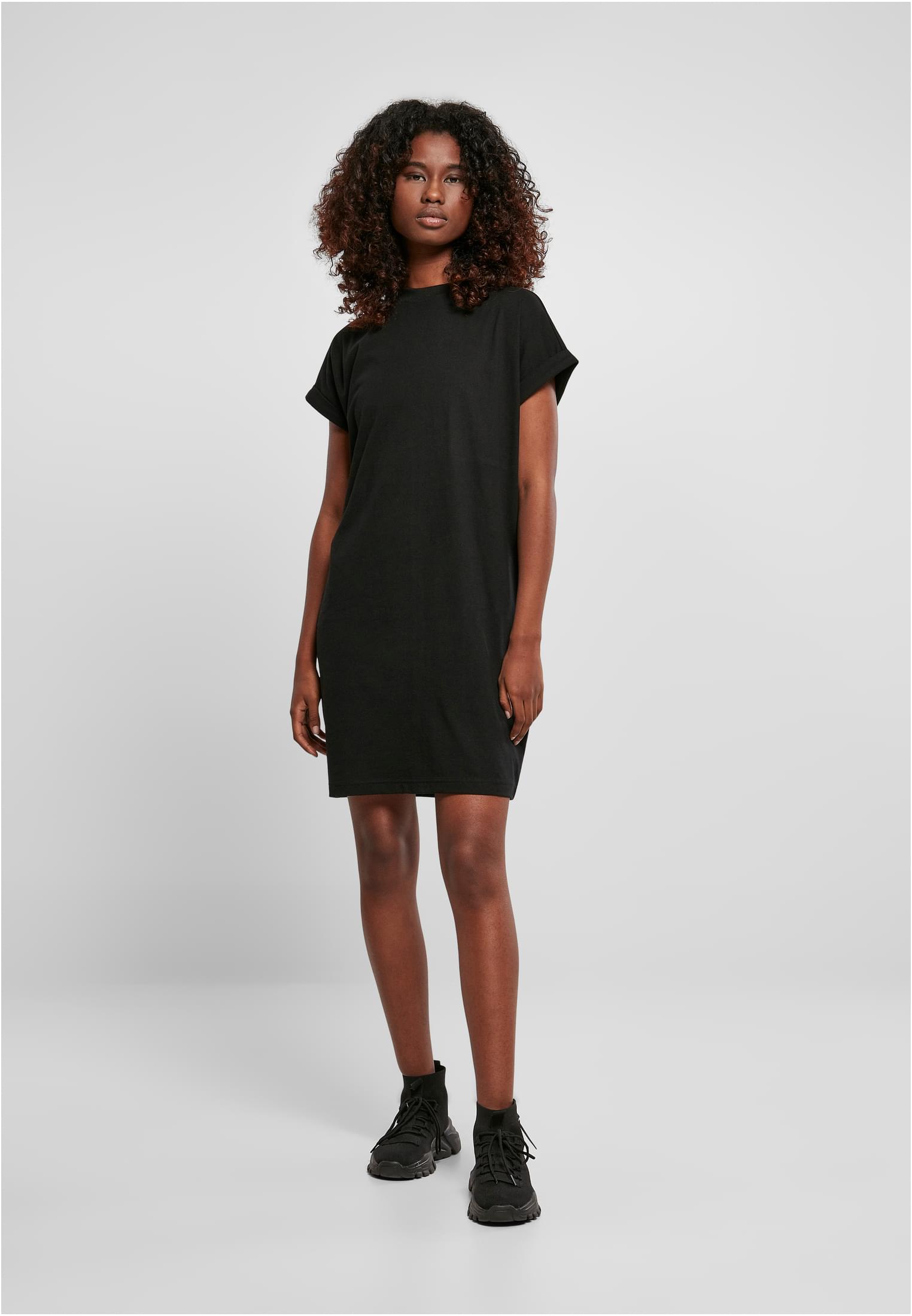 Ladies Rainbow Tee Dress | black