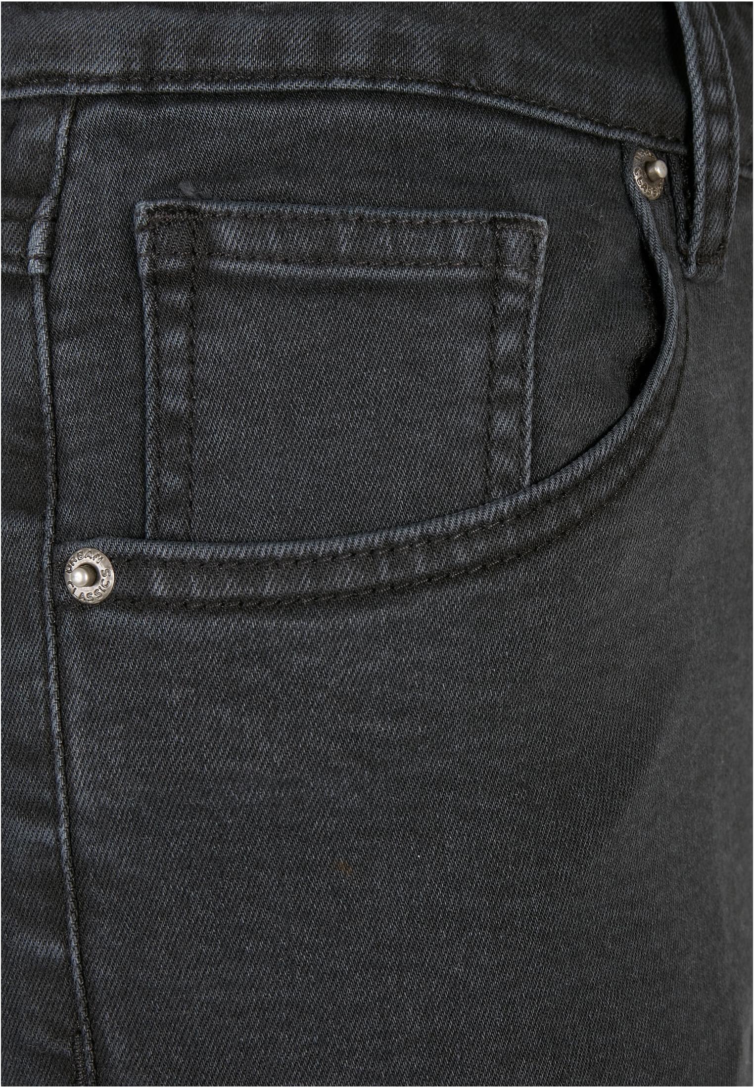 Ladies Organic Stretch Denim 5 Pocket Shorts | black washed